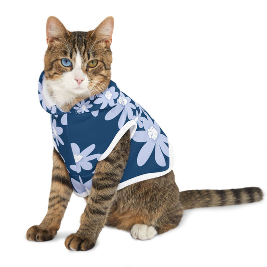 Floral Pet Hoodie - Cute Cat Wear for Spring, Seasonal Style, Gift for Pet Lovers, Cozy Cat Outfit, Adorable Feline Apparel