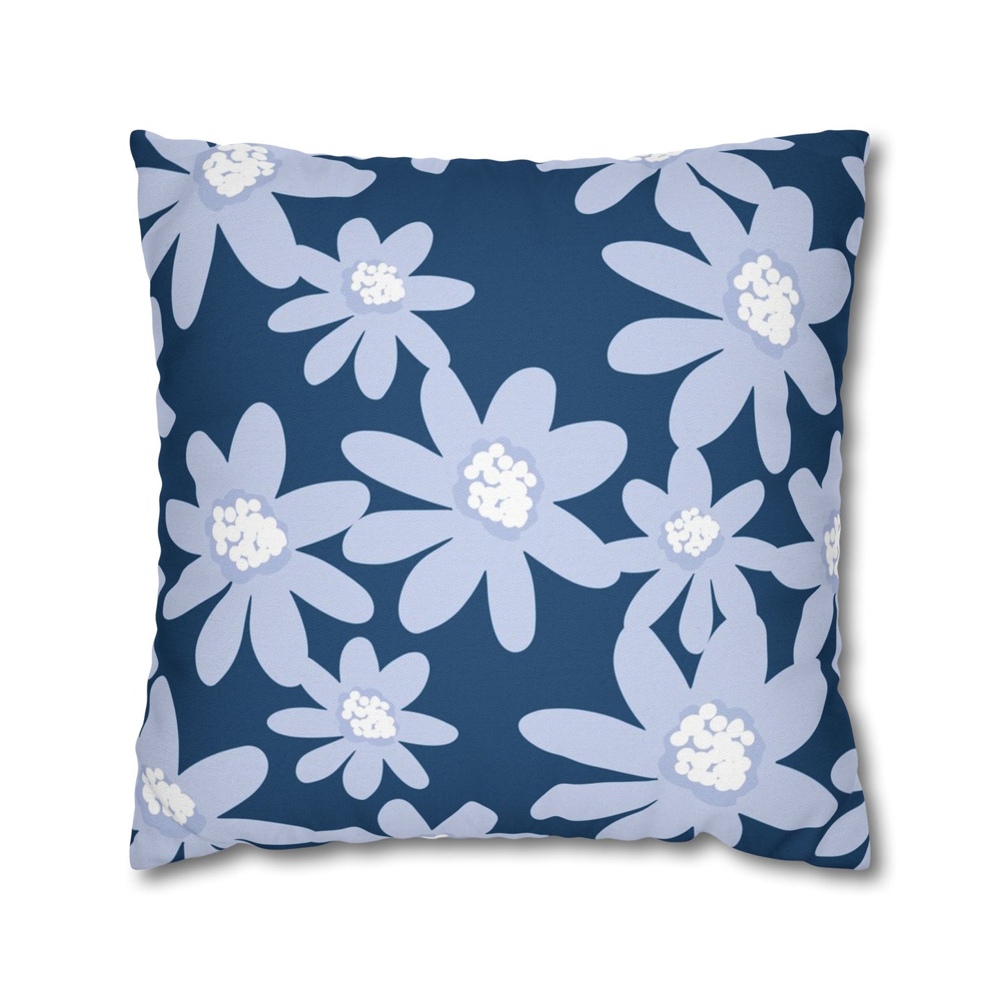 Floral Pattern Square Pillowcase - Cozy Home Decor, Flower Cushion Cover, Living Room Accent, Gift Idea, Spring Home Accessories