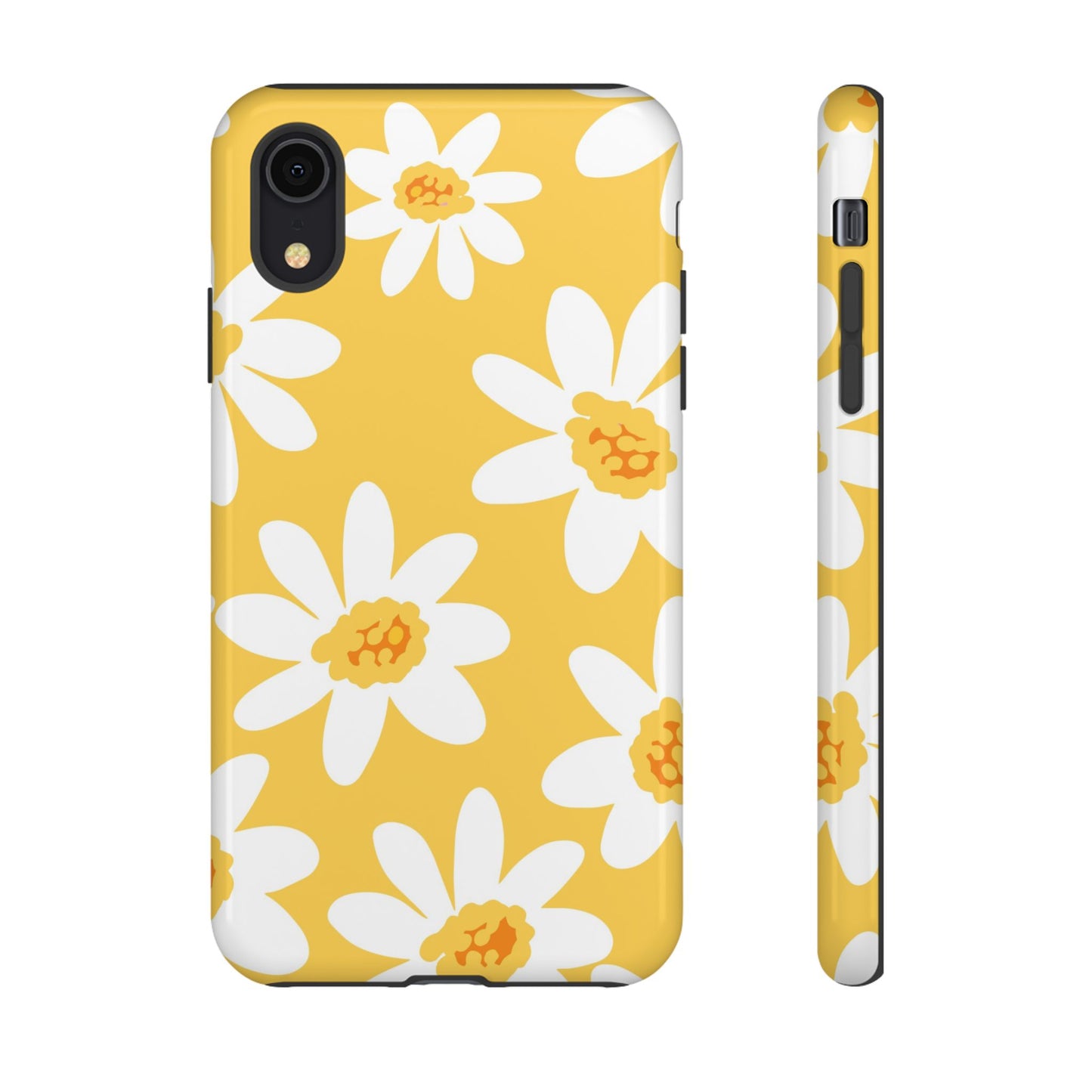Yellow Daisy Phone Case, Floral Phone Cover, Tough Case, Summer Vibe Accessory, Gift for Nature Lovers, Bright Floral Design