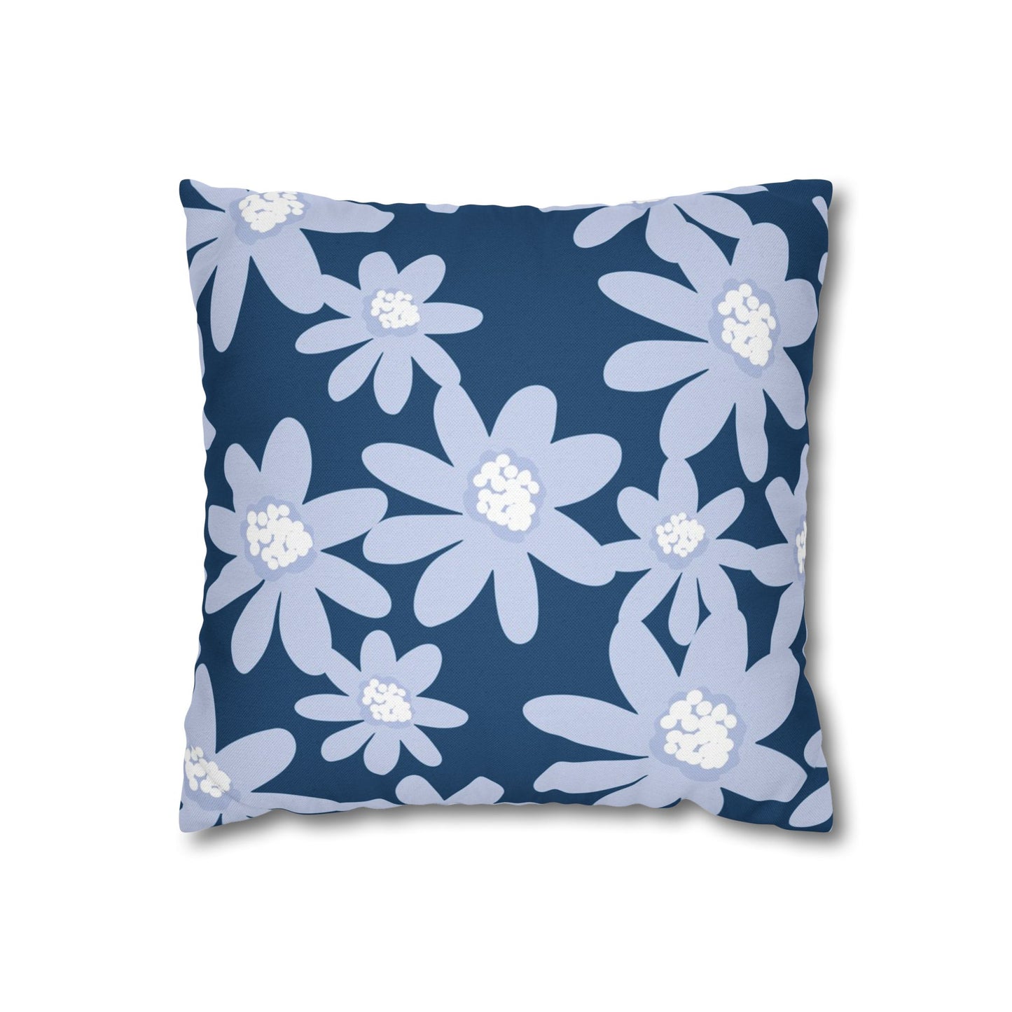 Floral Pattern Square Pillowcase - Cozy Home Decor, Flower Cushion Cover, Living Room Accent, Gift Idea, Spring Home Accessories