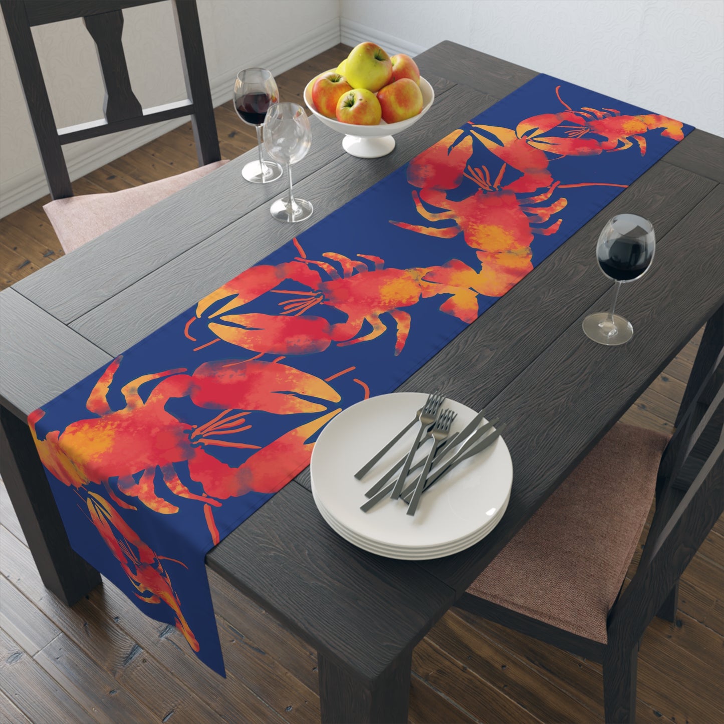Lobster-Themed Table Runner for Coastal Decor, Nautical Table Decor, Seafood Dinner Parties, Summer Gatherings, Beach House Essentials