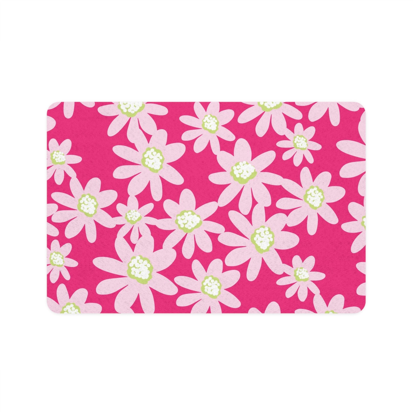 Cute Floral Pet Food Mat | Dog Bowl Tray | Cat Feeding Mat | Home Decor | Pet Accessories | Gift for Pet Lovers