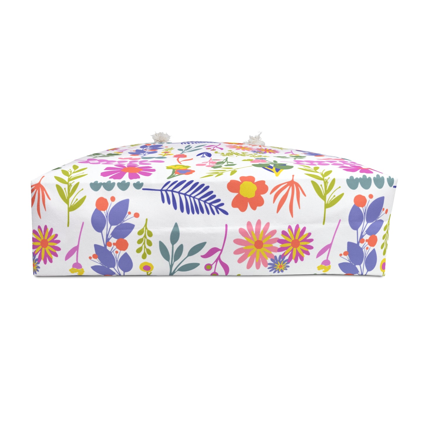 Floral Meadow Weekender Bag — Colorful Wildflower Travel Tote