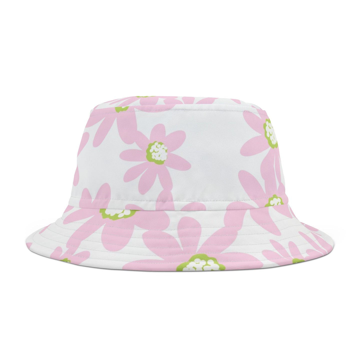 Pink Floral Bucket Hat, Summer Accessory, Beach Wear, Festival Hat, Cute Sun Hat, Gift for Garden Lovers