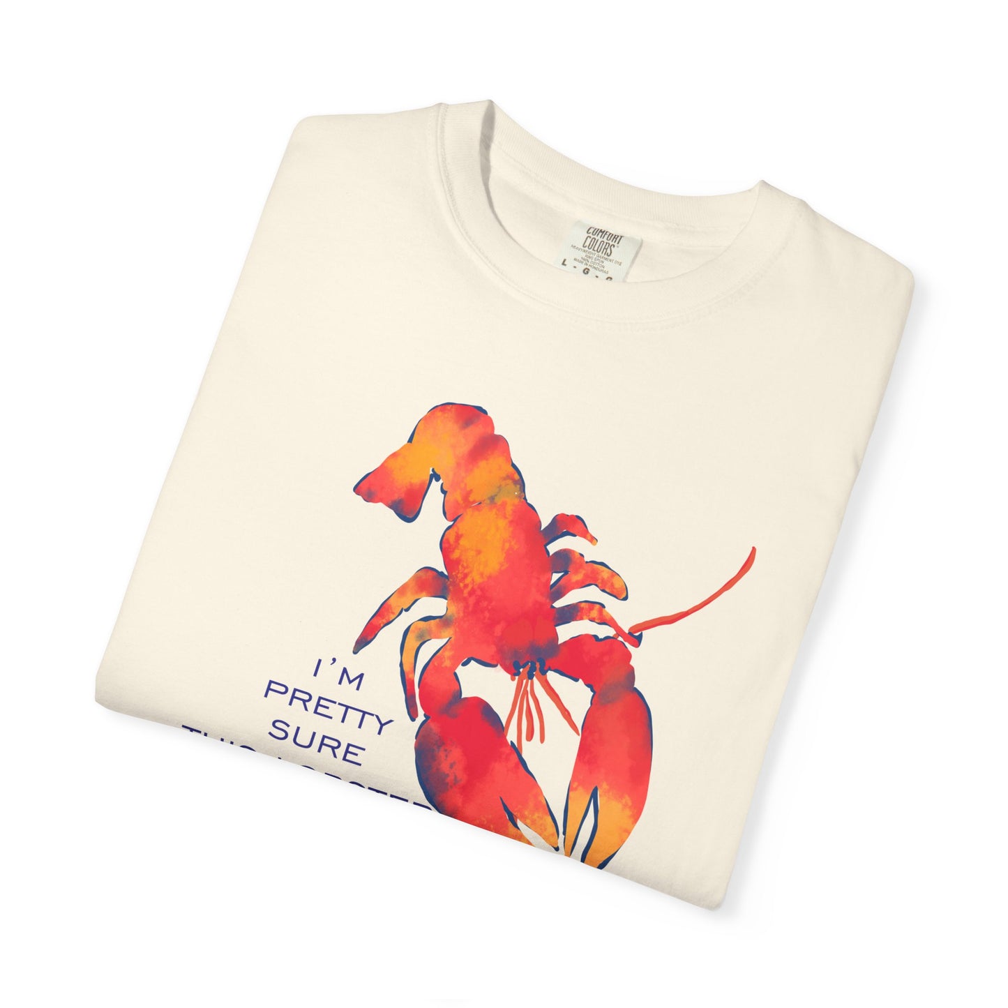 Lobster Flirting Graphic T-shirt — "This Lobster Is Flirting With Me" Beach Tee