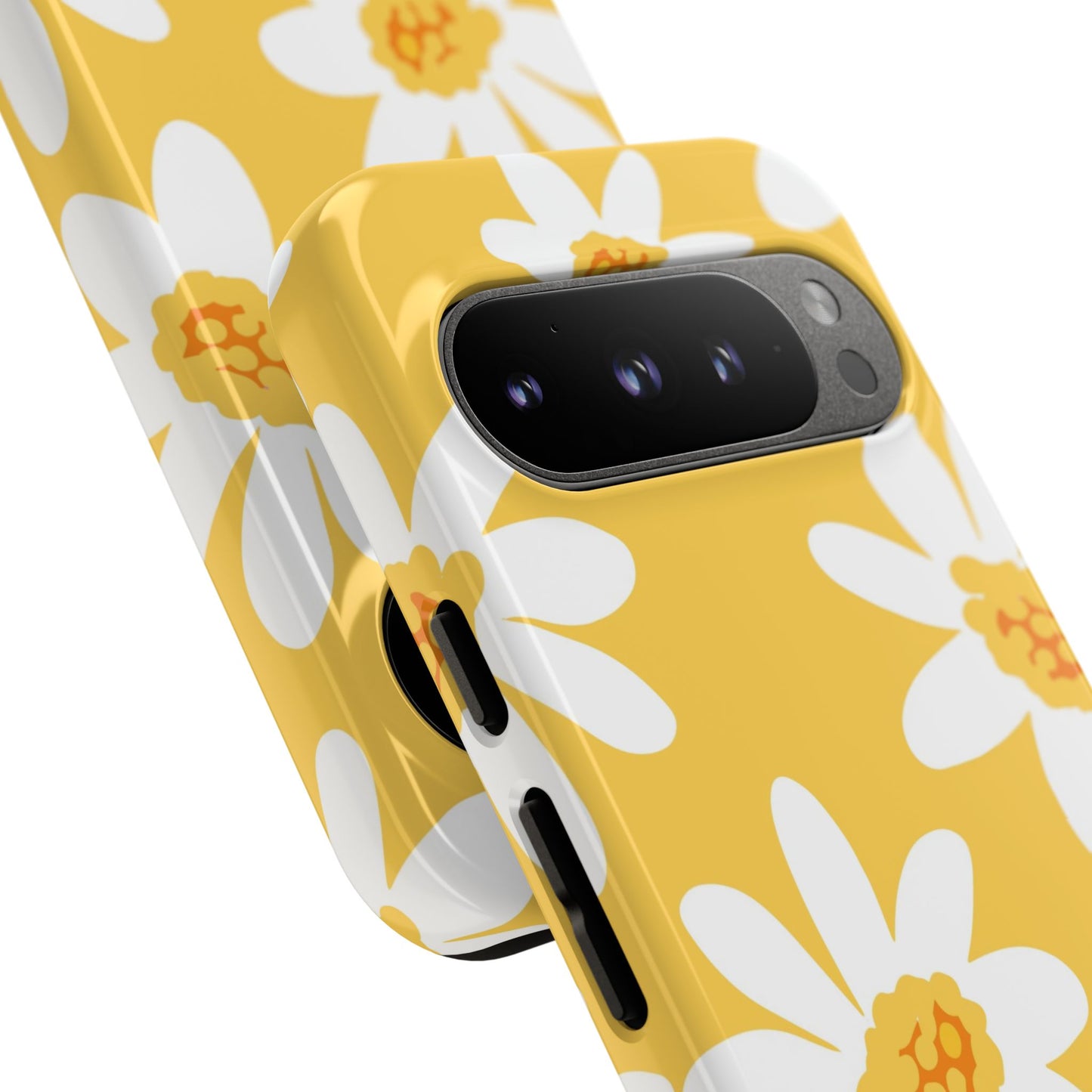 Yellow Daisy Phone Case, Floral Phone Cover, Tough Case, Summer Vibe Accessory, Gift for Nature Lovers, Bright Floral Design
