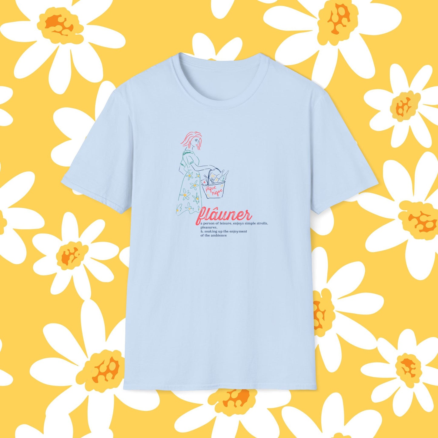 French Flauner Unisex T-Shirt - Leisurely Strolls and Picnics Lover Gift