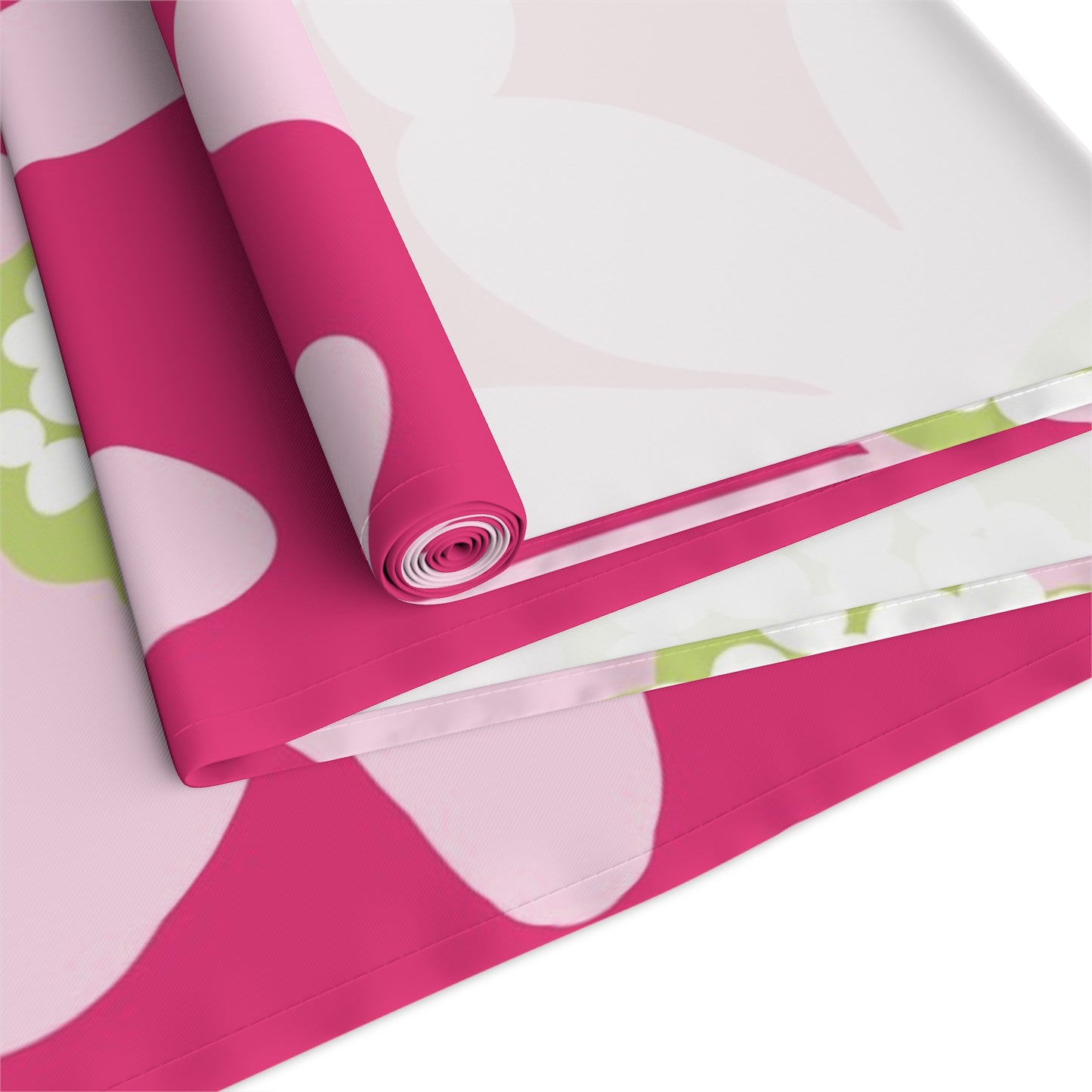 Charming Pink Daisy Floral Table Runner | Elegant Home Decor, Spring Table Setting, Wedding Reception, Gift for Hostess, Dining Table Accent