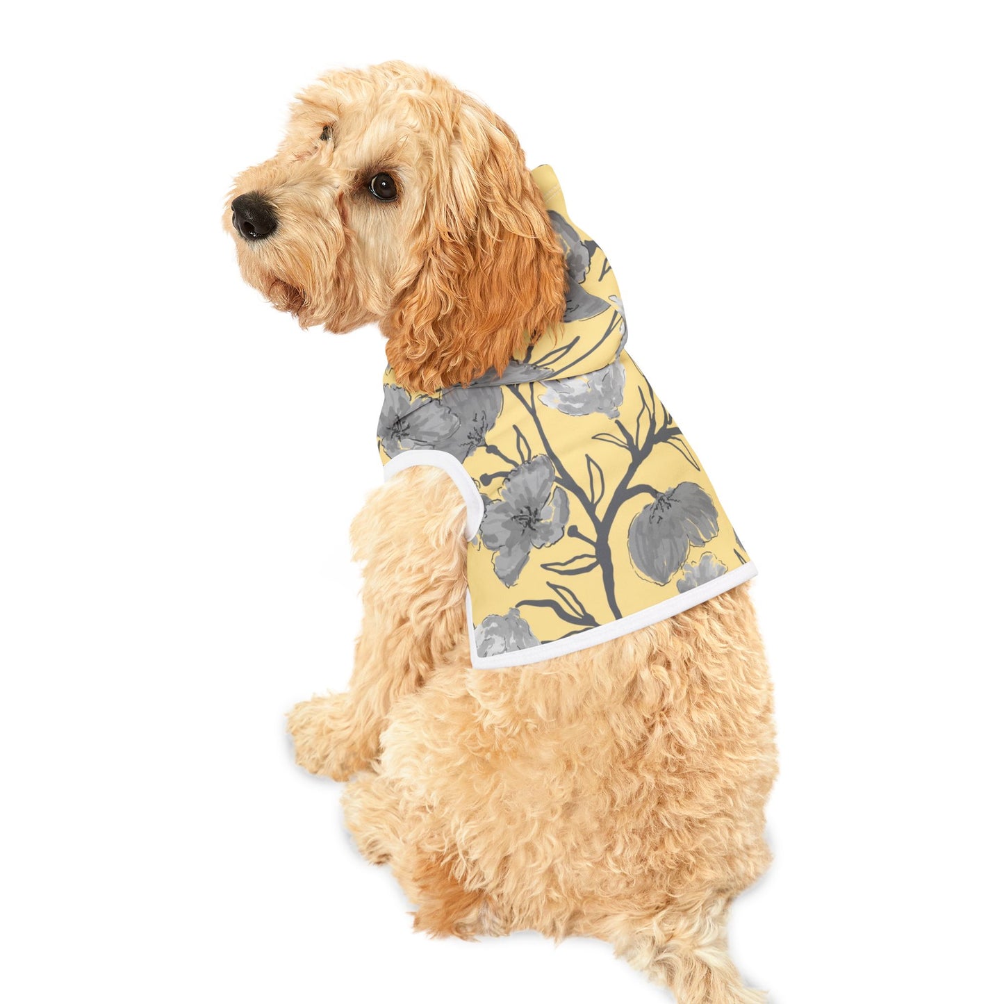 Floral Pet Hoodie - Stylish Dog Apparel, Perfect for Walks, Pet Gifts, Dog Lover Hoodie, Spring Pet Fashion, Cute Pet Outfits
