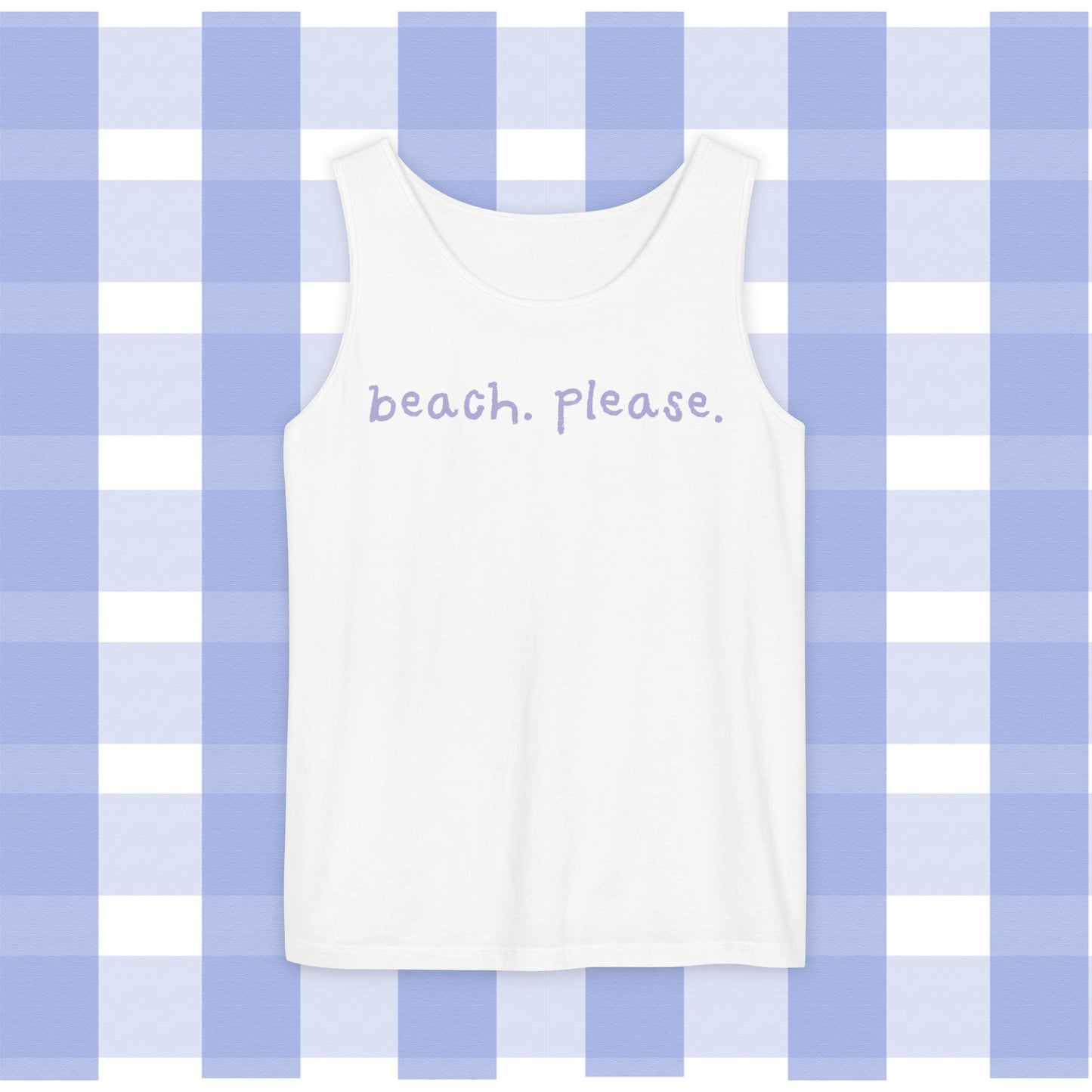 Tank Top - Beach Please Double Entendre Design