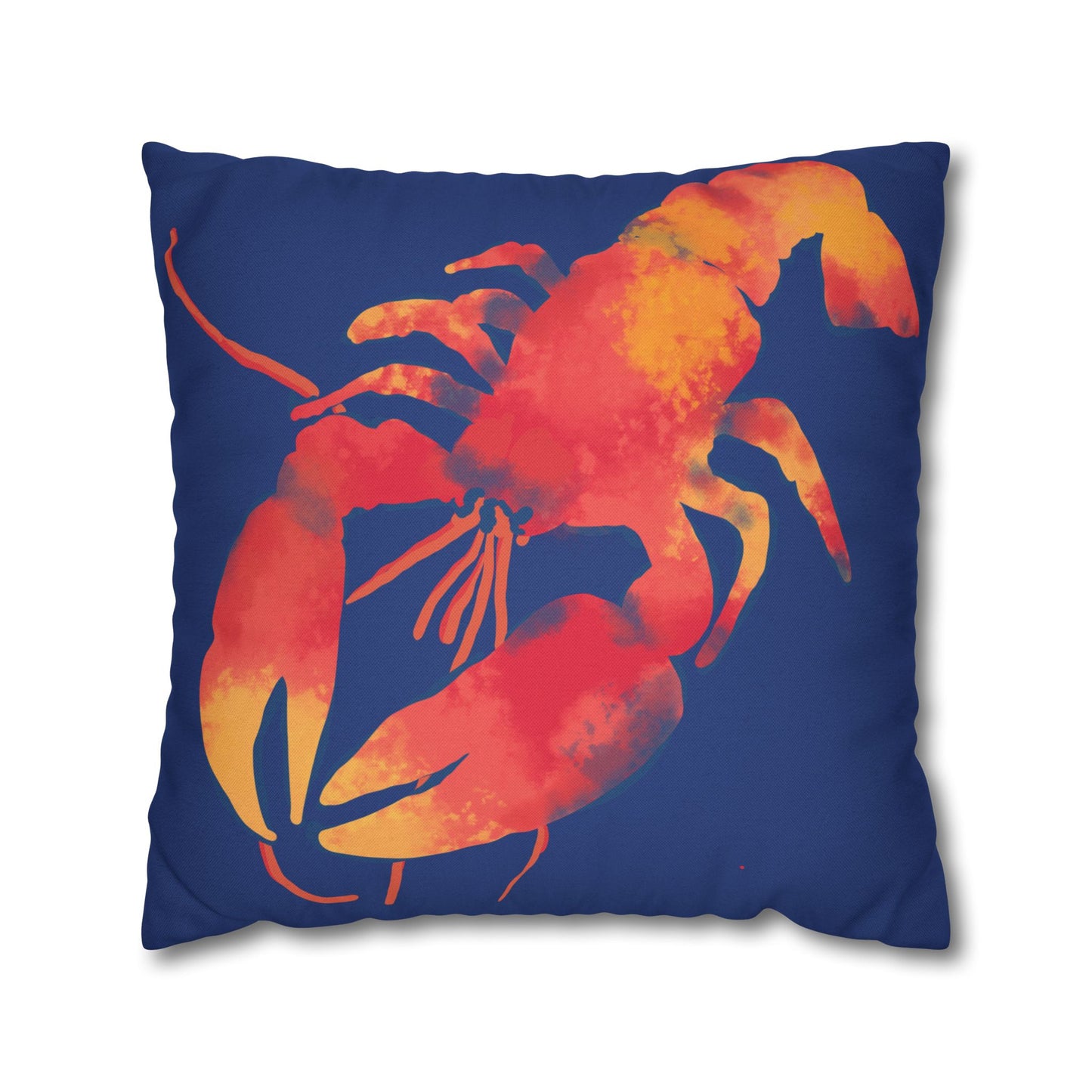 Bright Lobster Pillowcase, Coastal Decor, Nautical Home Accent, Gift for Seafood Lovers, Summer Vibes, Beach House Decor
