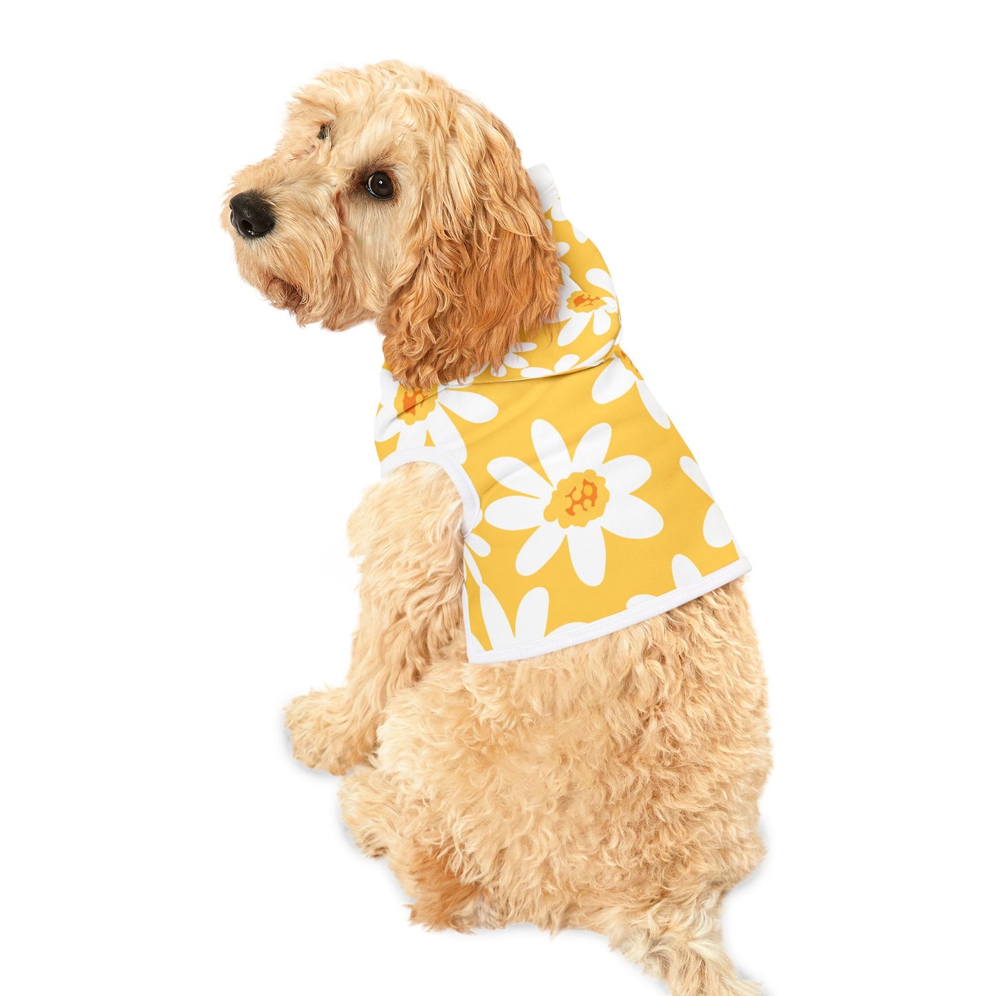Daisy Pet Hoodie - Retro Colorful Print for Fur Babies and Their Human Twinsies
