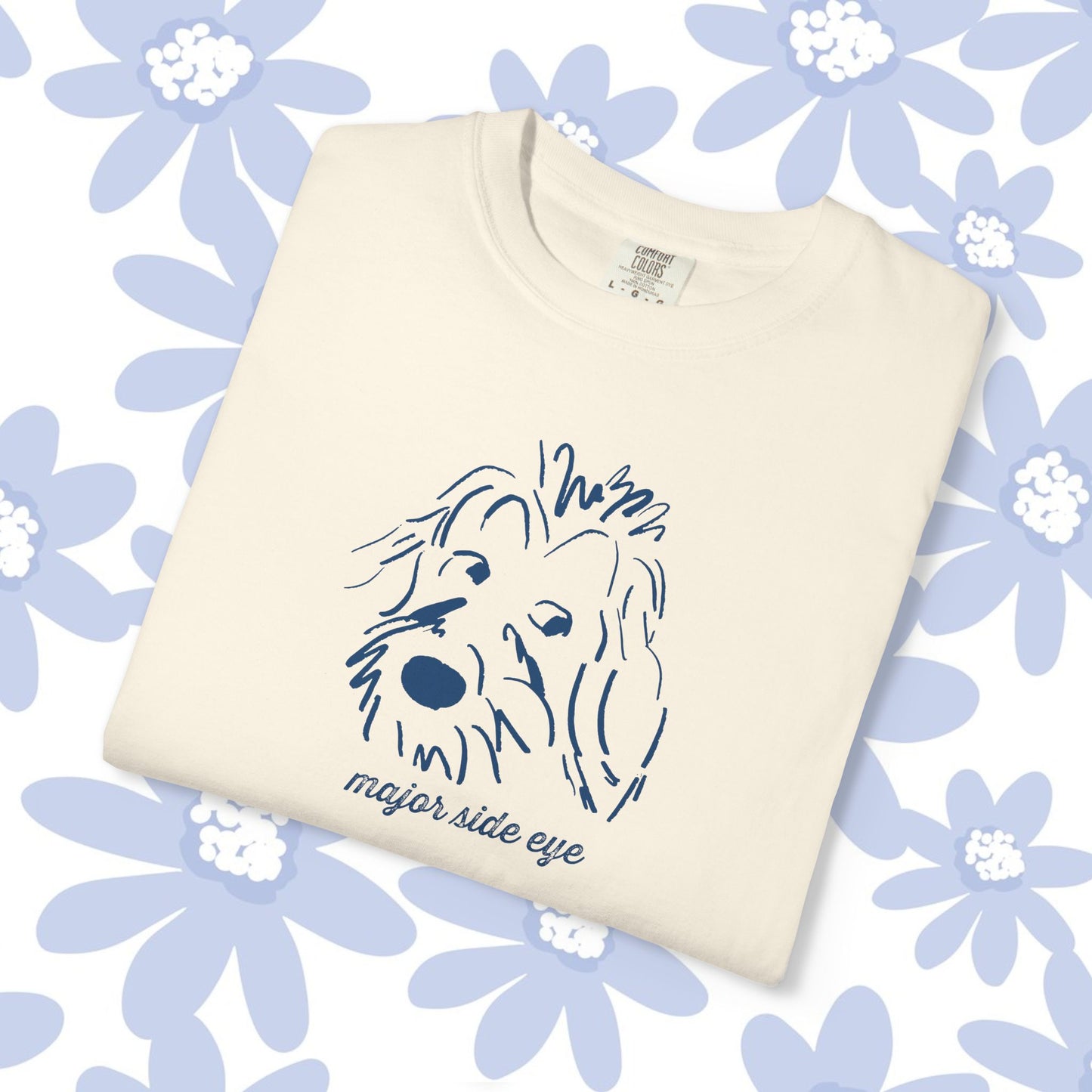 Major Side Eye Dog T-shirt, Funny Pet Lover Shirt, Unisex Gift for Dog Owners, Cute Animal Tee, Casual Everyday Wear