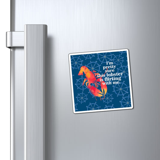 Whimsical Lobster Magnet - Perfect Kitchen Décor, Cute Gift for Seafood Lovers, Fun Fridge Magnet, Nautical Home Accessory