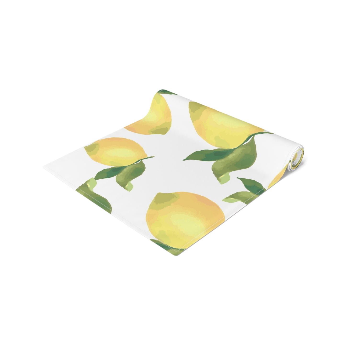 Lemon Blossom Table Runner - Farmhouse Home Decor, Dining Table Decoration, Spring Dinnerware, Fresh Kitchen Accent