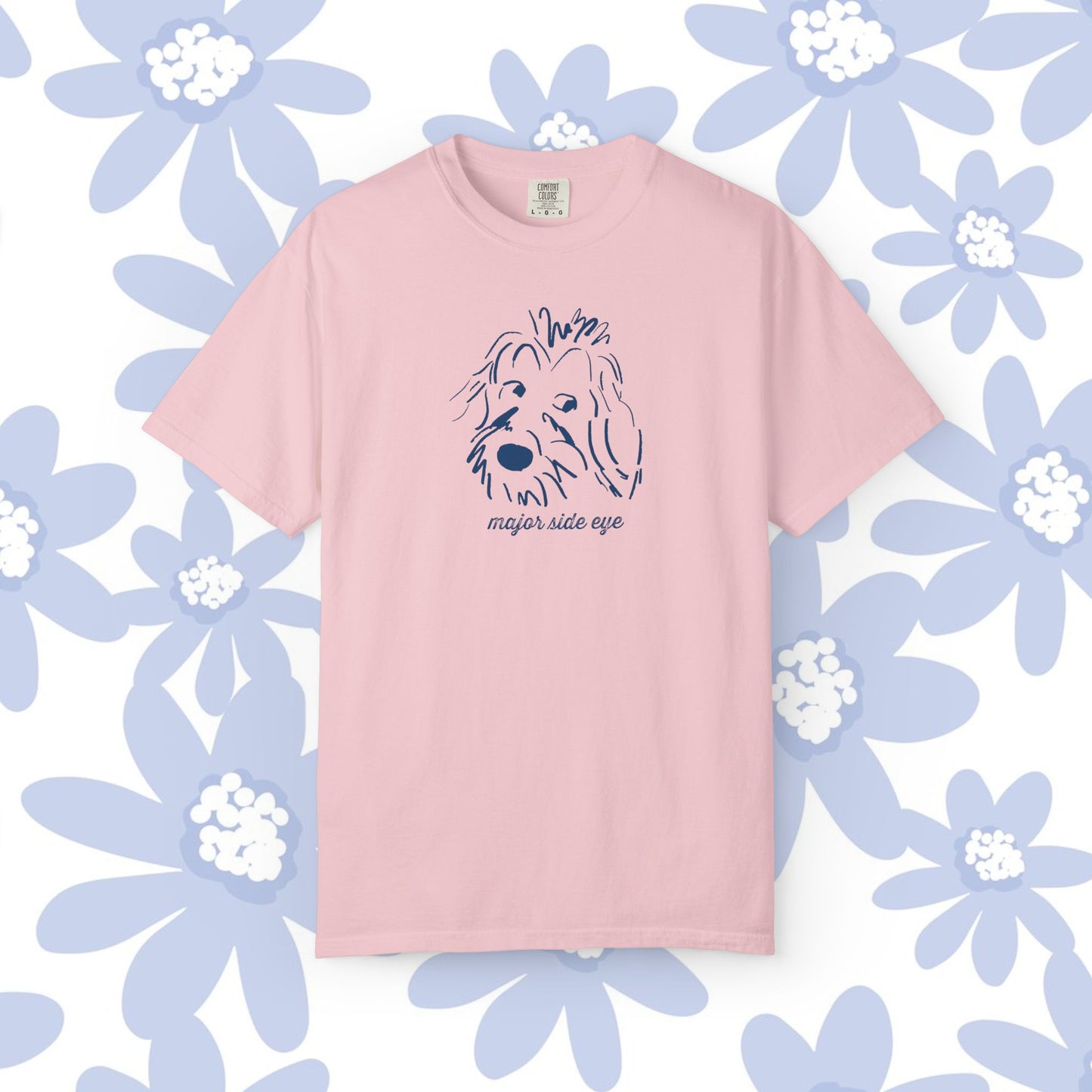 Major Side Eye Dog T-shirt, Funny Pet Lover Shirt, Unisex Gift for Dog Owners, Cute Animal Tee, Casual Everyday Wear