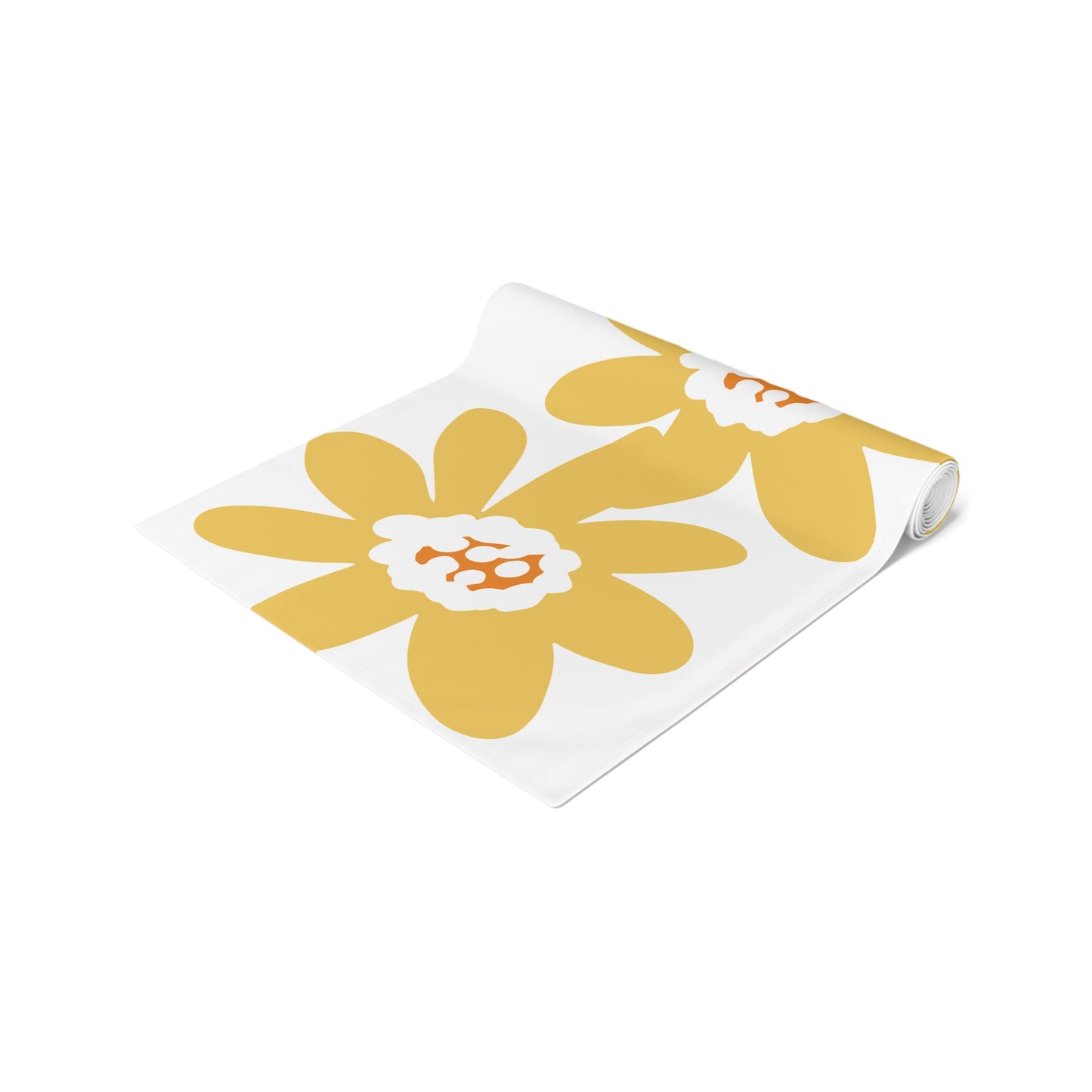 Charming Yellow Daisy Floral Table Runner, Yellow Flower Decor, Dining Table Accessory, Spring Table Decoration, Perfect for Weddings