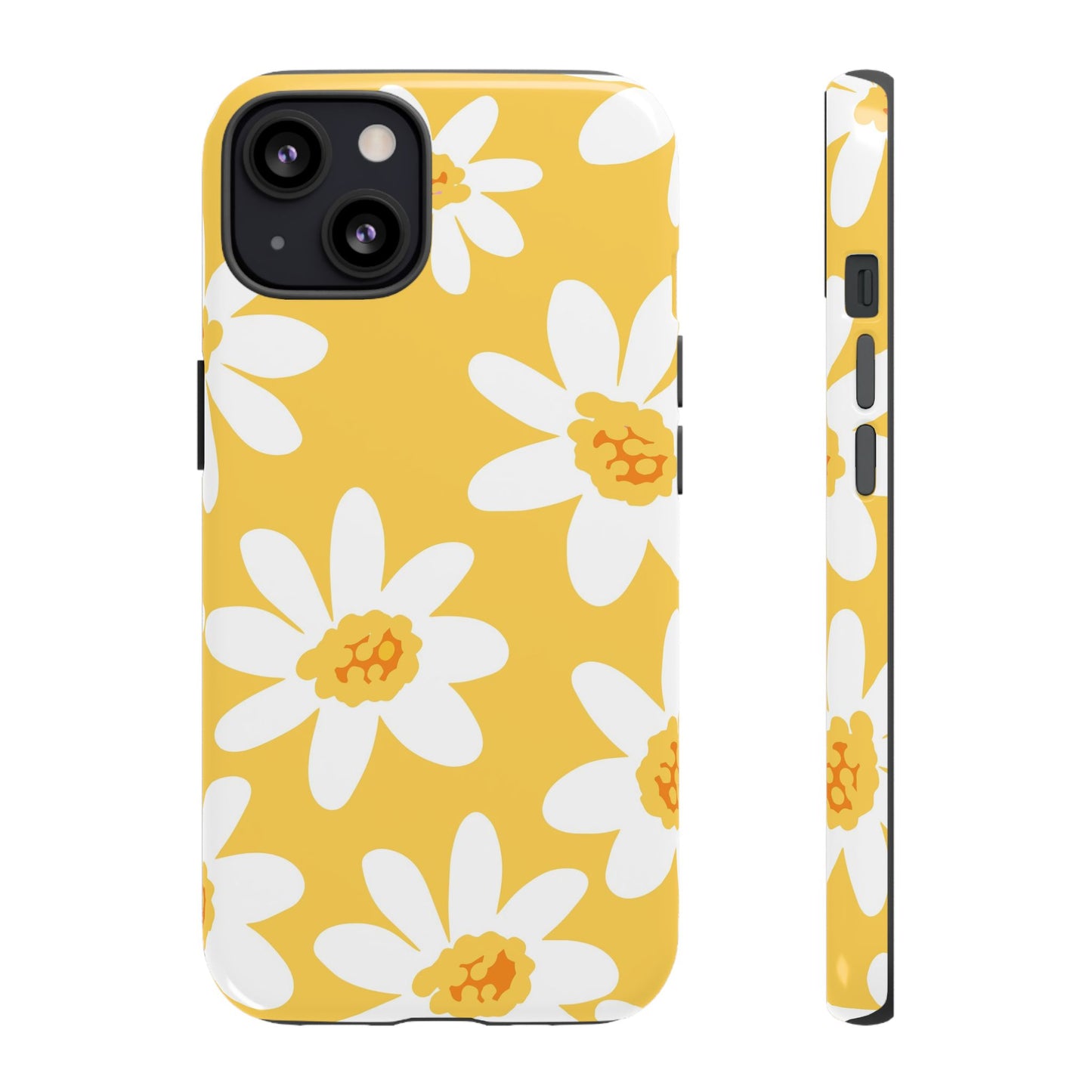 Yellow Daisy Phone Case, Floral Phone Cover, Tough Case, Summer Vibe Accessory, Gift for Nature Lovers, Bright Floral Design