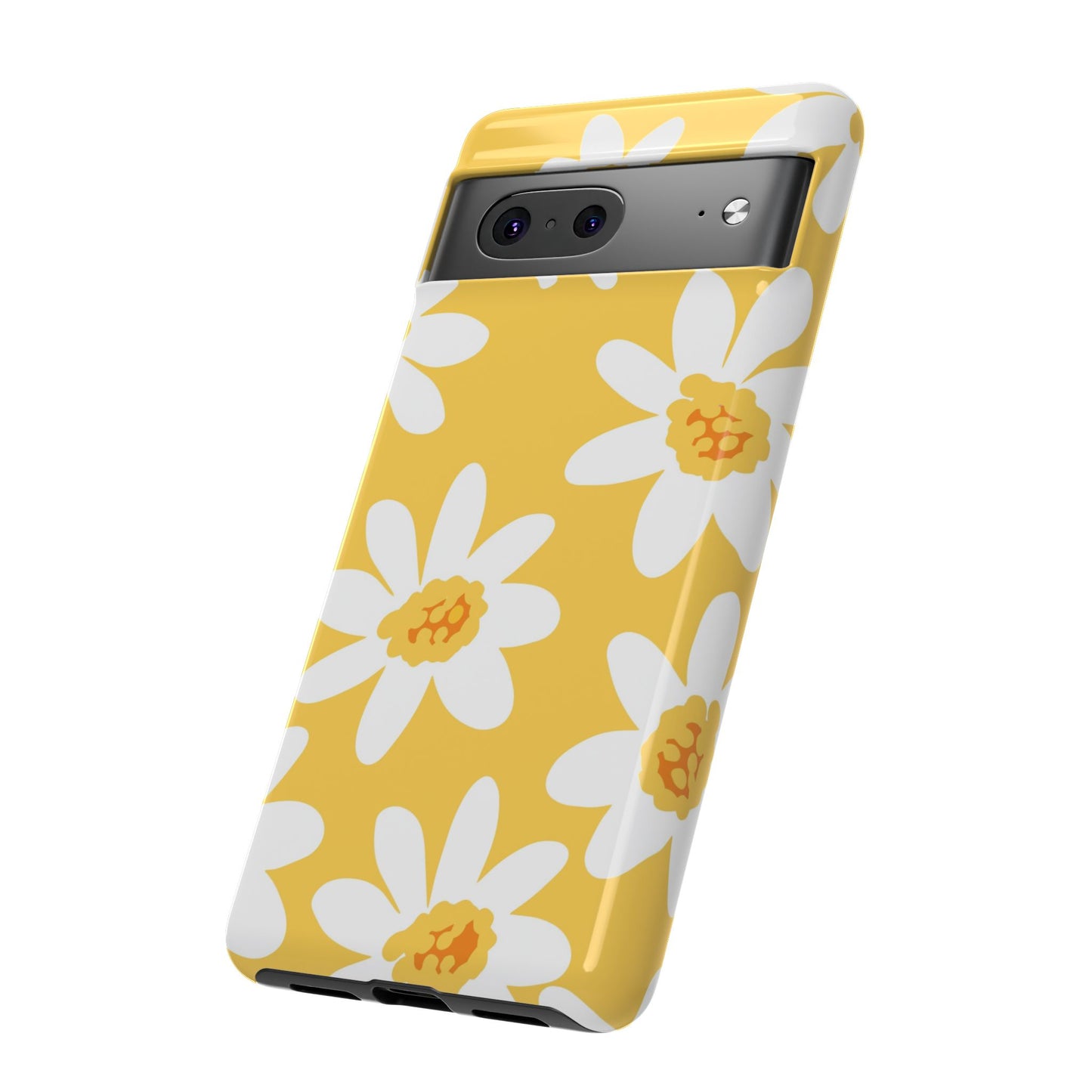 Yellow Daisy Phone Case, Floral Phone Cover, Tough Case, Summer Vibe Accessory, Gift for Nature Lovers, Bright Floral Design