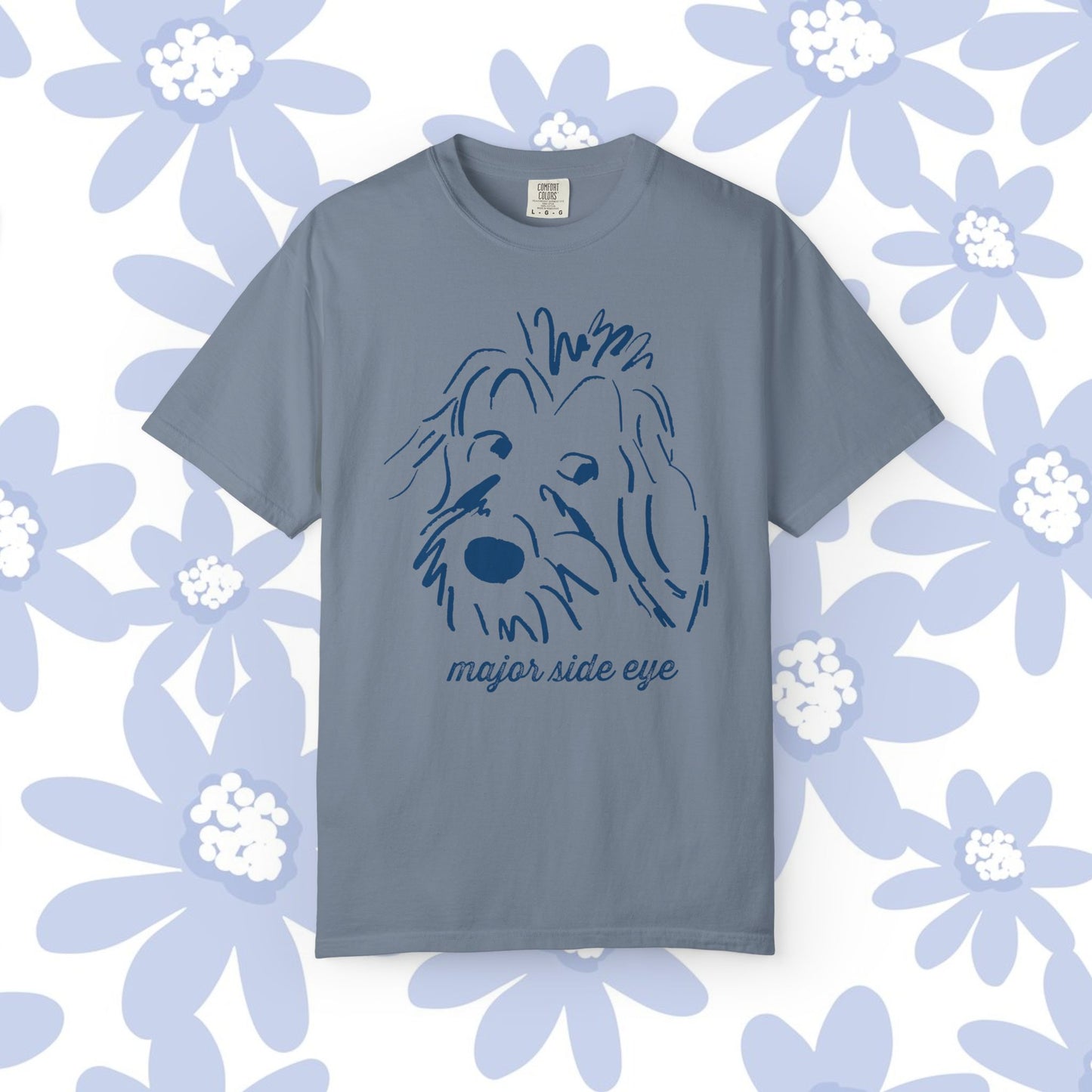 Major Side Eye Dog T-shirt, Funny Pet Lover Shirt, Unisex Gift for Dog Owners, Cute Animal Tee, Casual Everyday Wear