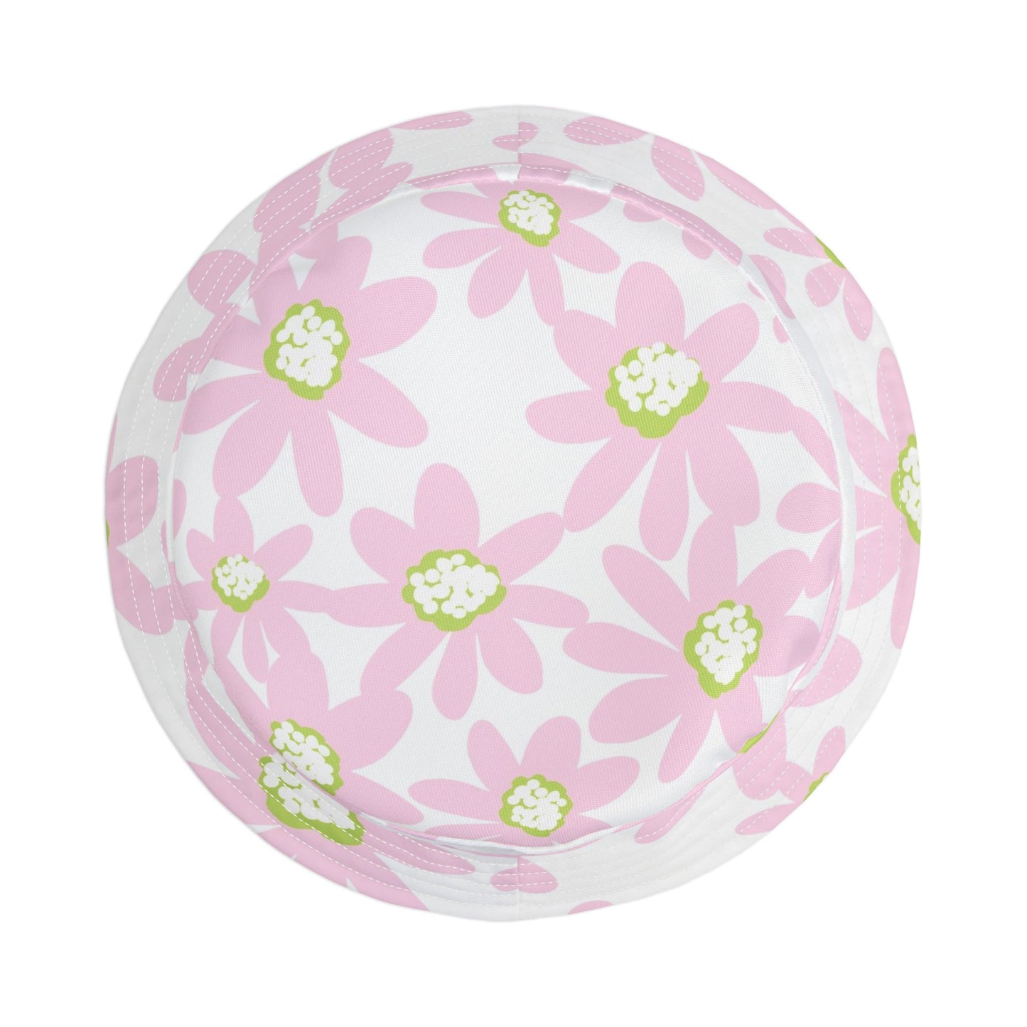 Pink Floral Bucket Hat, Summer Accessory, Beach Wear, Festival Hat, Cute Sun Hat, Gift for Garden Lovers