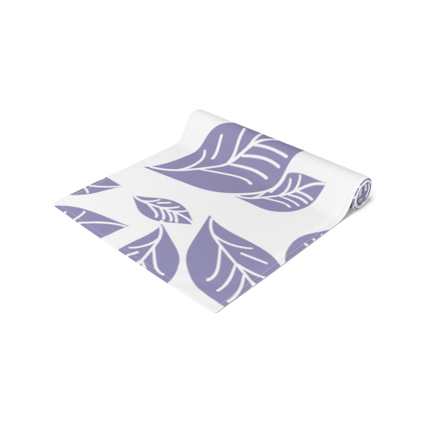 Elegant Lavender Leaf Table Runner | Cotton Poly Decor for Home, Dining, Events, Spring, Seasonal Celebrations, Wedding