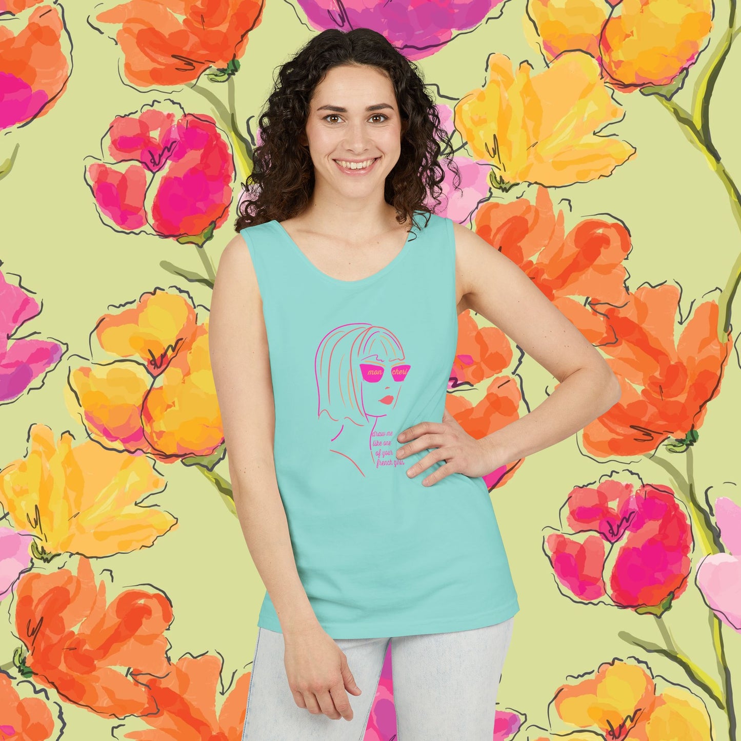 French Tank Top- "Draw me like one of your French girls."