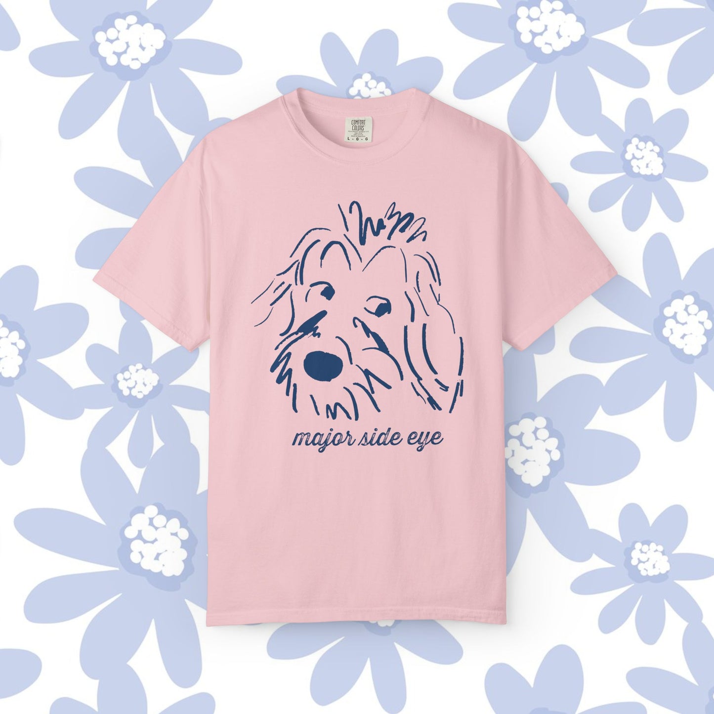 Major Side Eye Dog T-shirt, Funny Pet Lover Shirt, Unisex Gift for Dog Owners, Cute Animal Tee, Casual Everyday Wear
