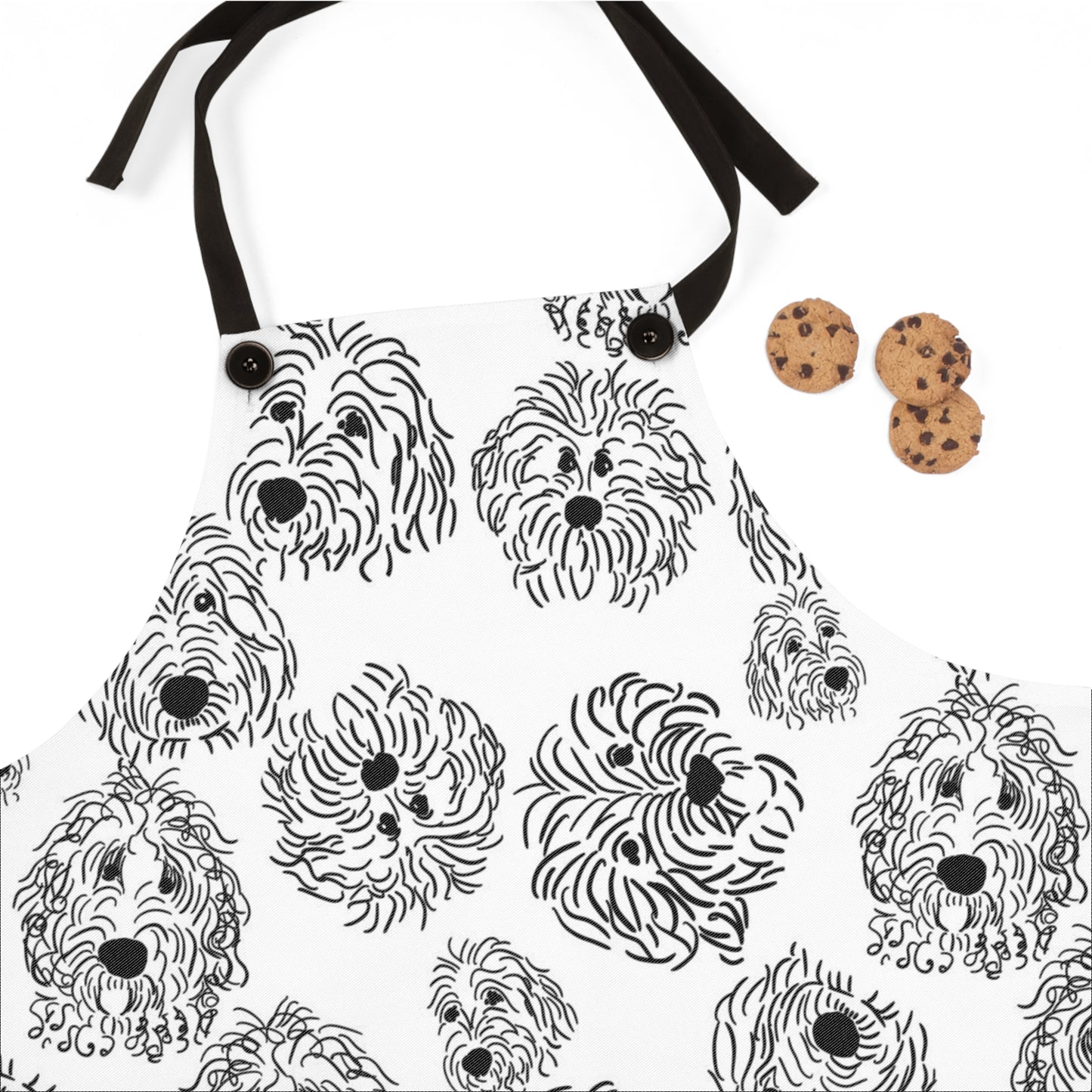 Cute Dog Print Apron for Pet Lovers, Cooking Gift, Baking Apron, Animal Lover's Gift, Unique Kitchen Decor