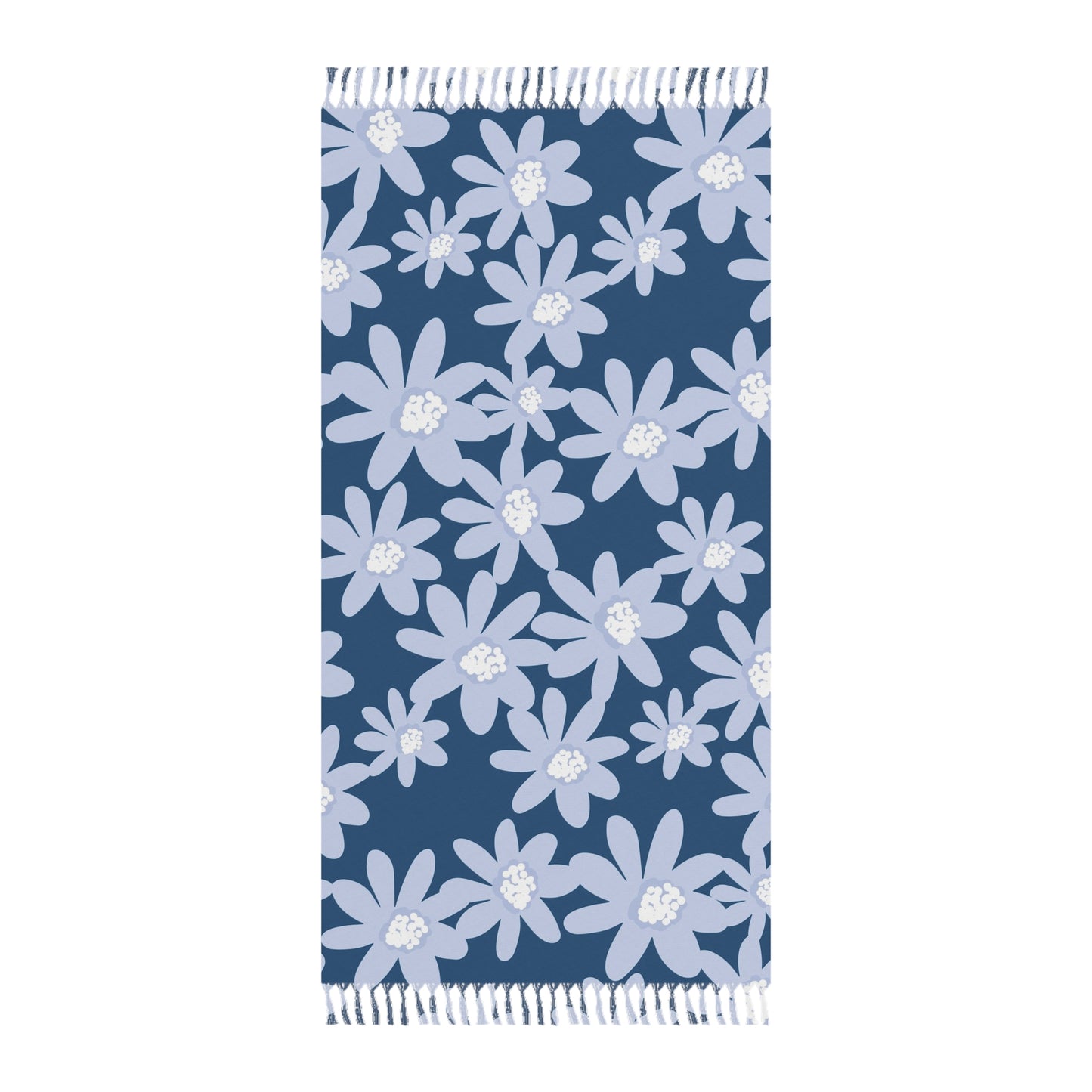 Boho Beach Towel – Daisy Floral Design for Summer Vibes, Perfect for Beach Days, Pool Parties, Picnics, Spa Days, and Yoga