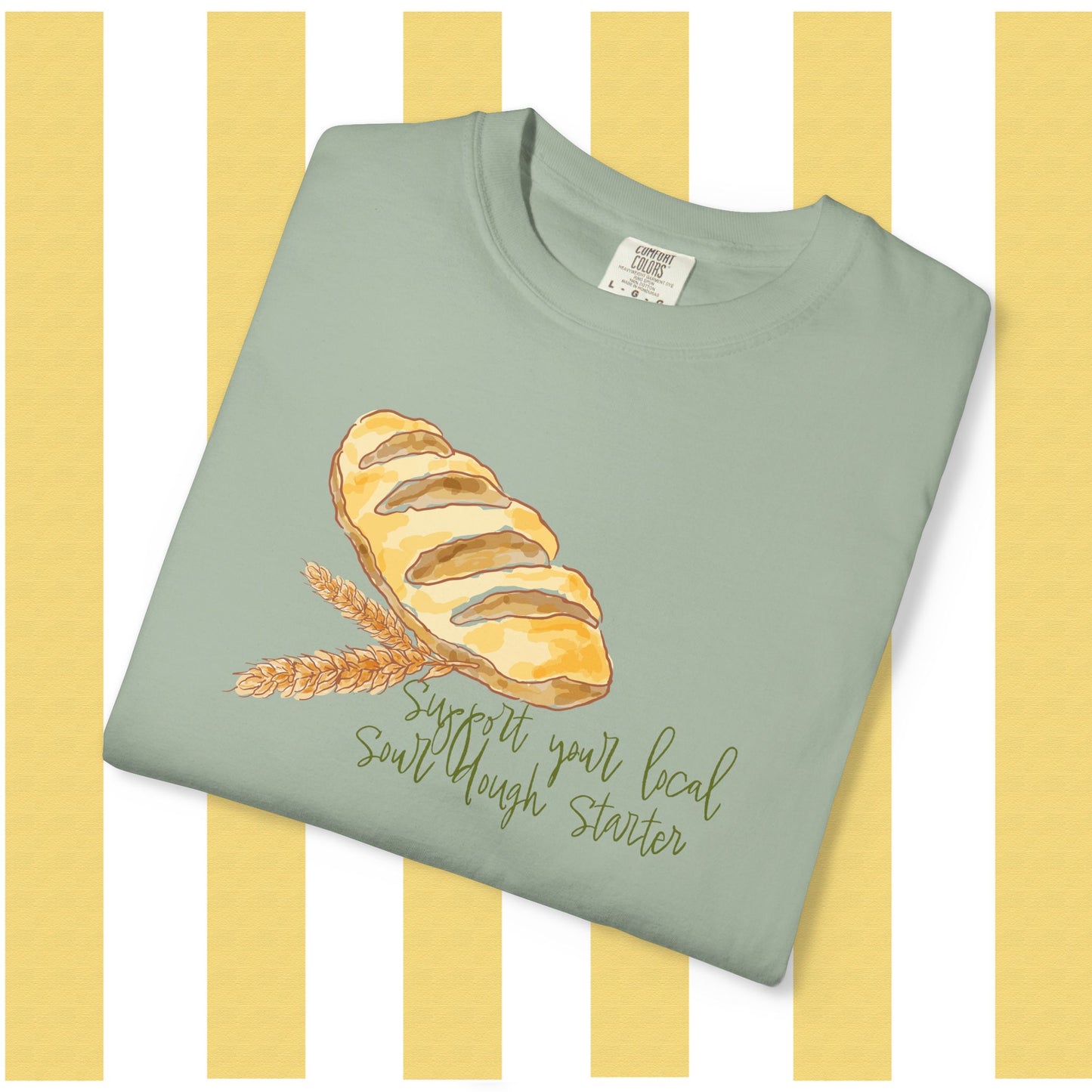 Bread Lover T‑Shirt – “Forget the Past, Eat More Bread” Bakery Graphic Tee