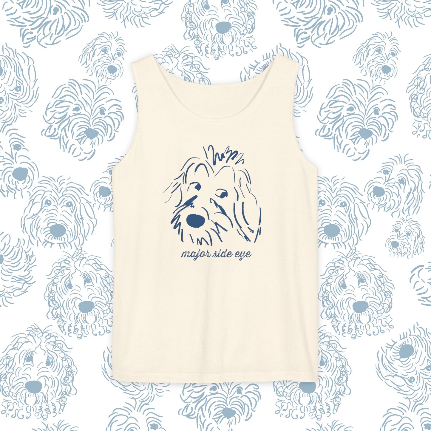 Tank Top Major Side Eye Did you know that Dogs are the only animal besides humans that whites in their eyes This needs to be celebrated! Dog lover gift.