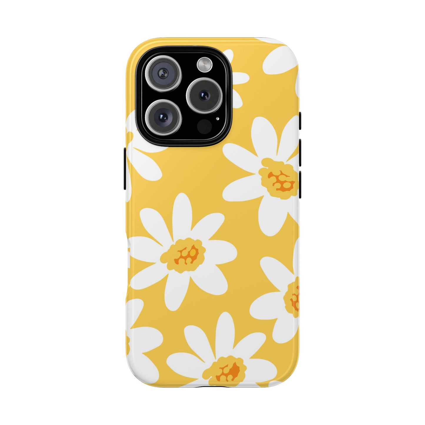 Yellow Daisy Phone Case, Floral Phone Cover, Tough Case, Summer Vibe Accessory, Gift for Nature Lovers, Bright Floral Design