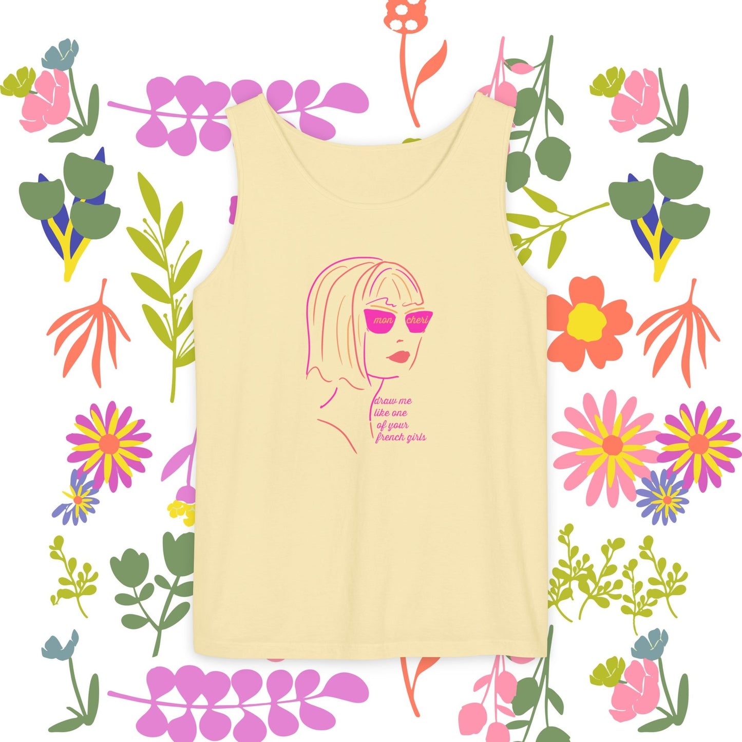 French Tank Top- "Draw me like one of your French girls."