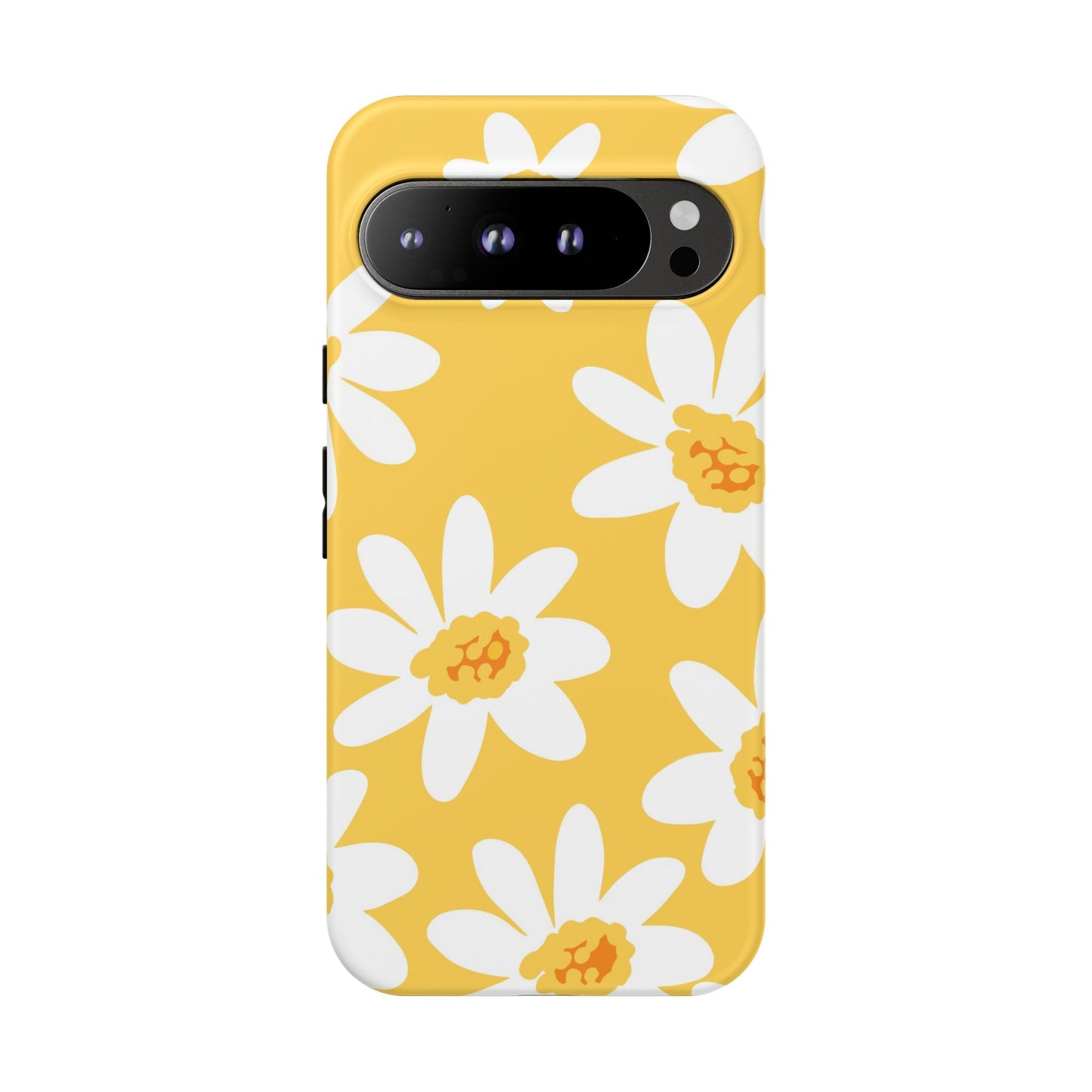 Yellow Daisy Phone Case, Floral Phone Cover, Tough Case, Summer Vibe Accessory, Gift for Nature Lovers, Bright Floral Design