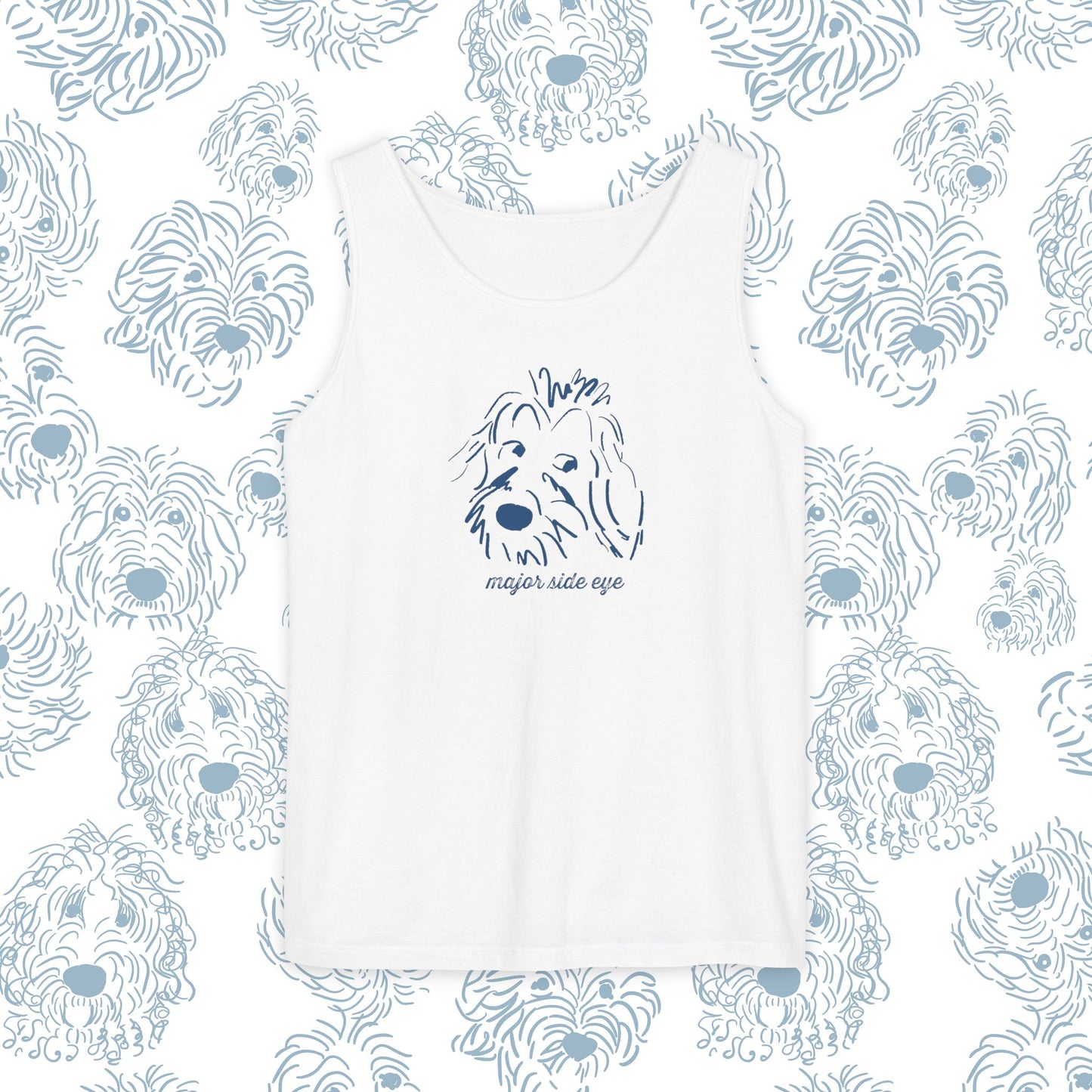 Tank Top Major Side Eye Did you know that Dogs are the only animal besides humans that whites in their eyes This needs to be celebrated! Dog lover gift.