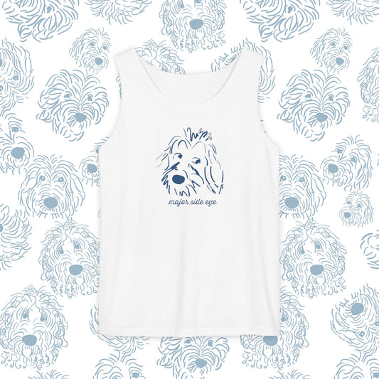 Tank Top Major Side Eye Did you know that Dogs are the only animal besides humans that whites in their eyes This needs to be celebrated! Dog lover gift.