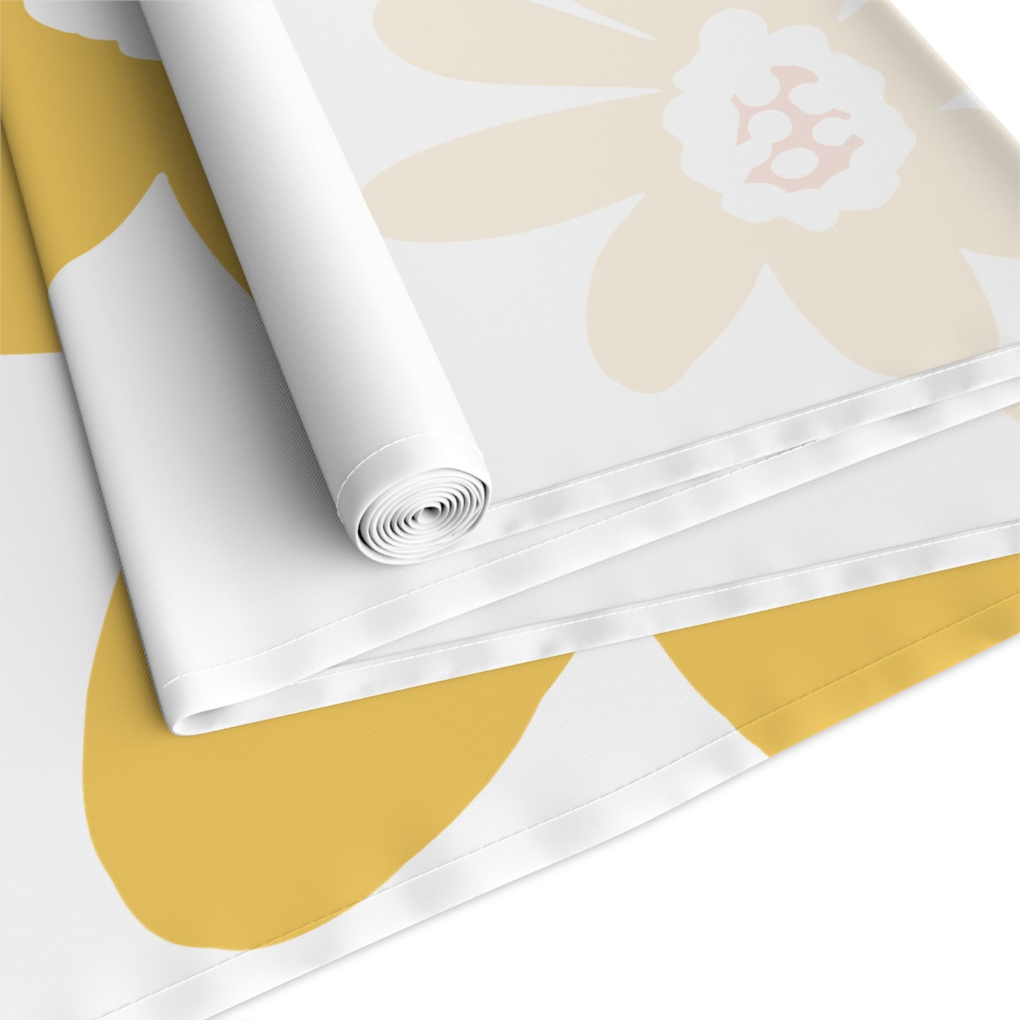 Charming Yellow Daisy Floral Table Runner, Yellow Flower Decor, Dining Table Accessory, Spring Table Decoration, Perfect for Weddings