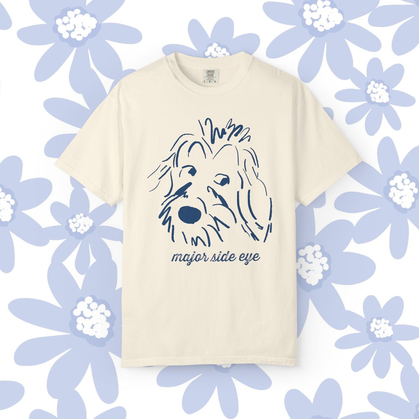 Major Side Eye Dog T-shirt, Funny Pet Lover Shirt, Unisex Gift for Dog Owners, Cute Animal Tee, Casual Everyday Wear