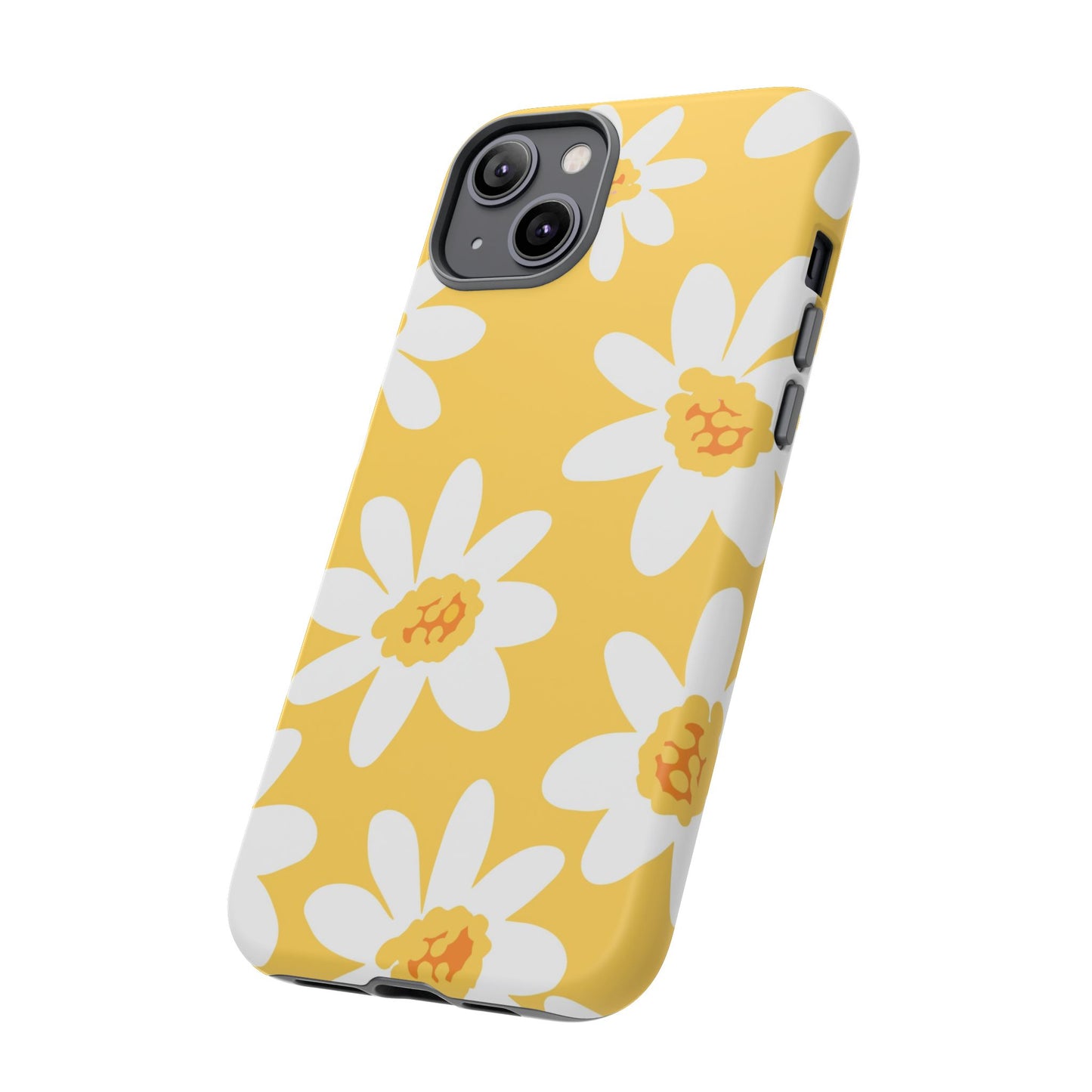 Yellow Daisy Phone Case, Floral Phone Cover, Tough Case, Summer Vibe Accessory, Gift for Nature Lovers, Bright Floral Design