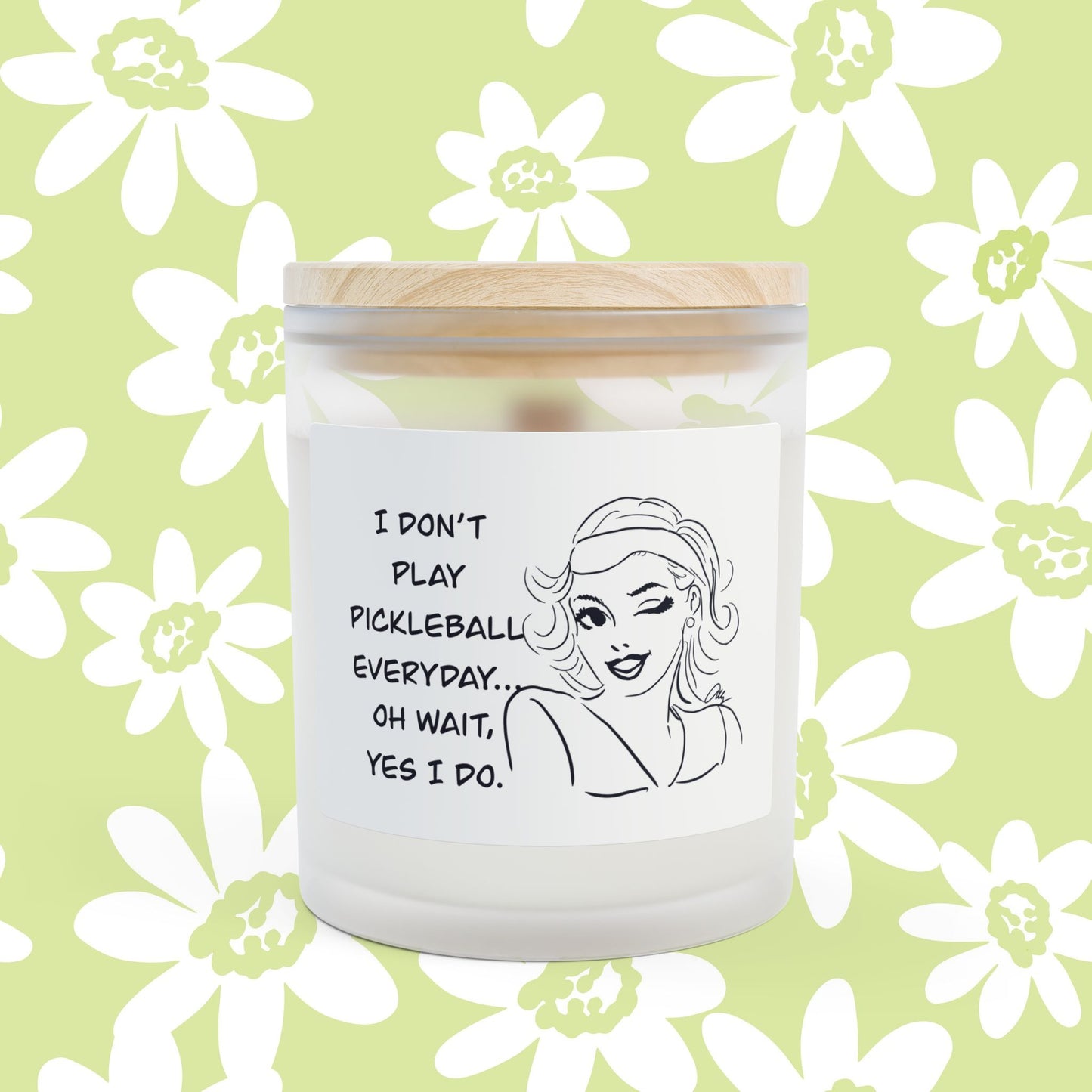 Playful Pickleball Candle - Funny Home Decor, Gift for Athletes, Candle for Relaxation, Unique Birthday Gift, Sporty Room Accent