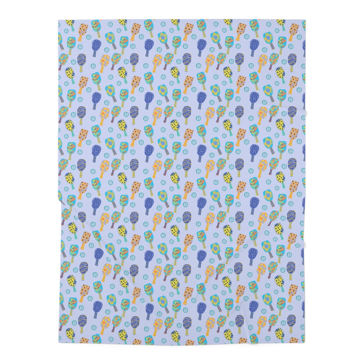 Baby Swaddle Blanket — Pastel Pickleball Pattern Newborn Swaddle for Shower Gifts & Everyday Snuggles