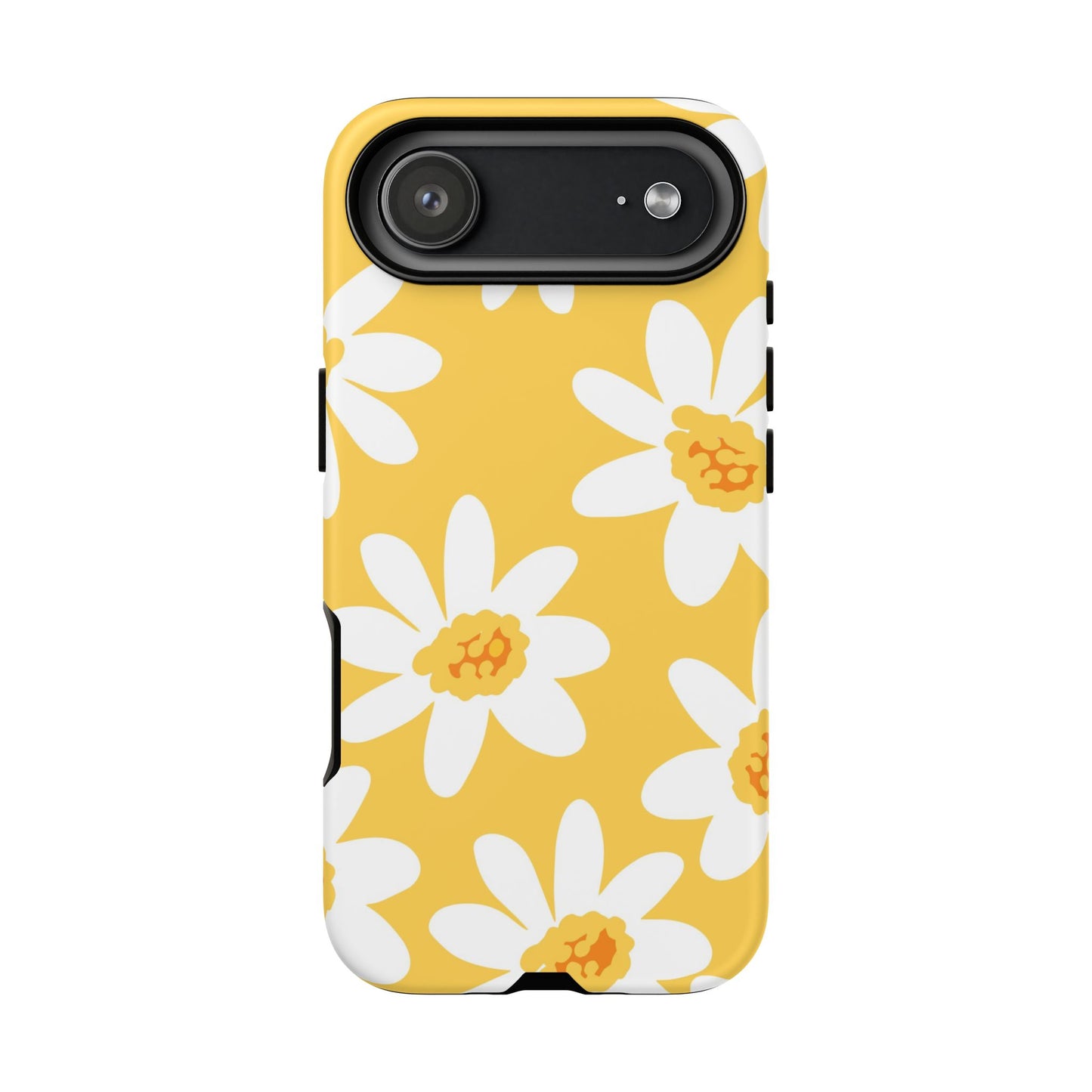Yellow Daisy Phone Case, Floral Phone Cover, Tough Case, Summer Vibe Accessory, Gift for Nature Lovers, Bright Floral Design