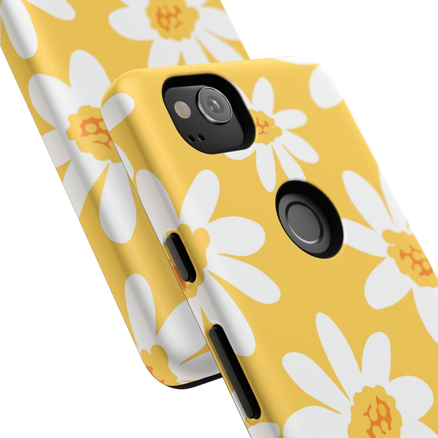 Yellow Daisy Phone Case, Floral Phone Cover, Tough Case, Summer Vibe Accessory, Gift for Nature Lovers, Bright Floral Design