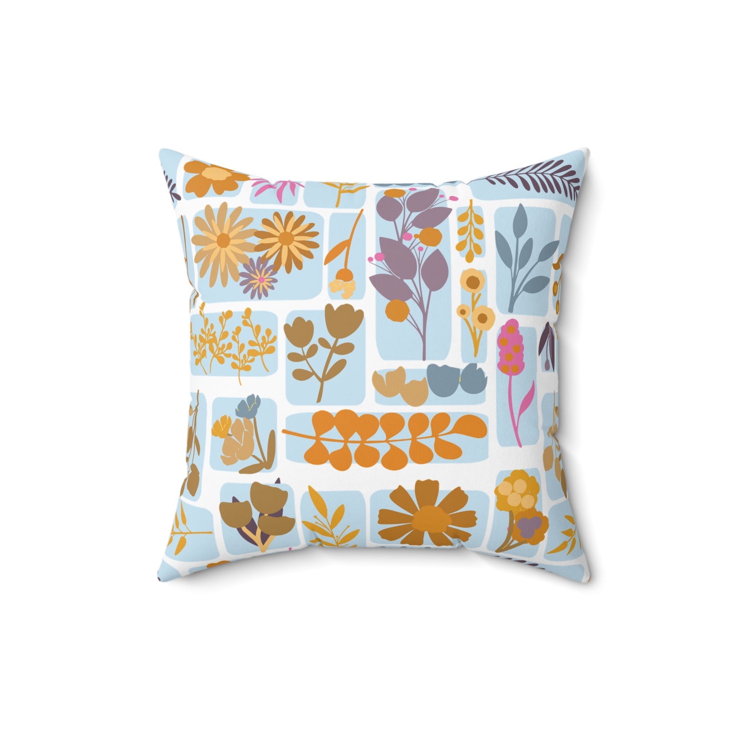 Botanical Floral Pillow, Home Decor, Cozy Living Room Accent, Gift for Nature Lovers, Spring Decor, Flower Cushion
