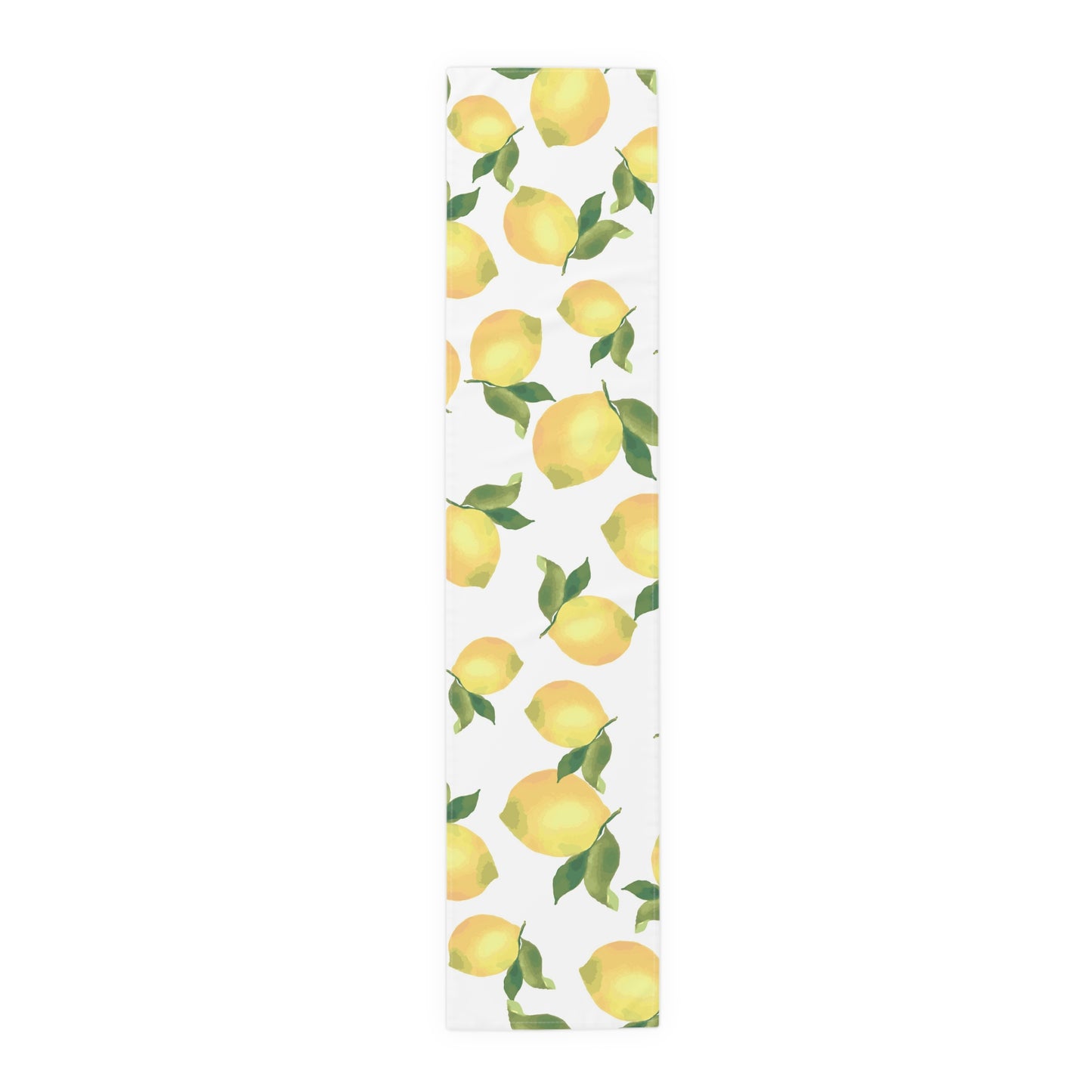 Lemon Blossom Table Runner - Farmhouse Home Decor, Dining Table Decoration, Spring Dinnerware, Fresh Kitchen Accent