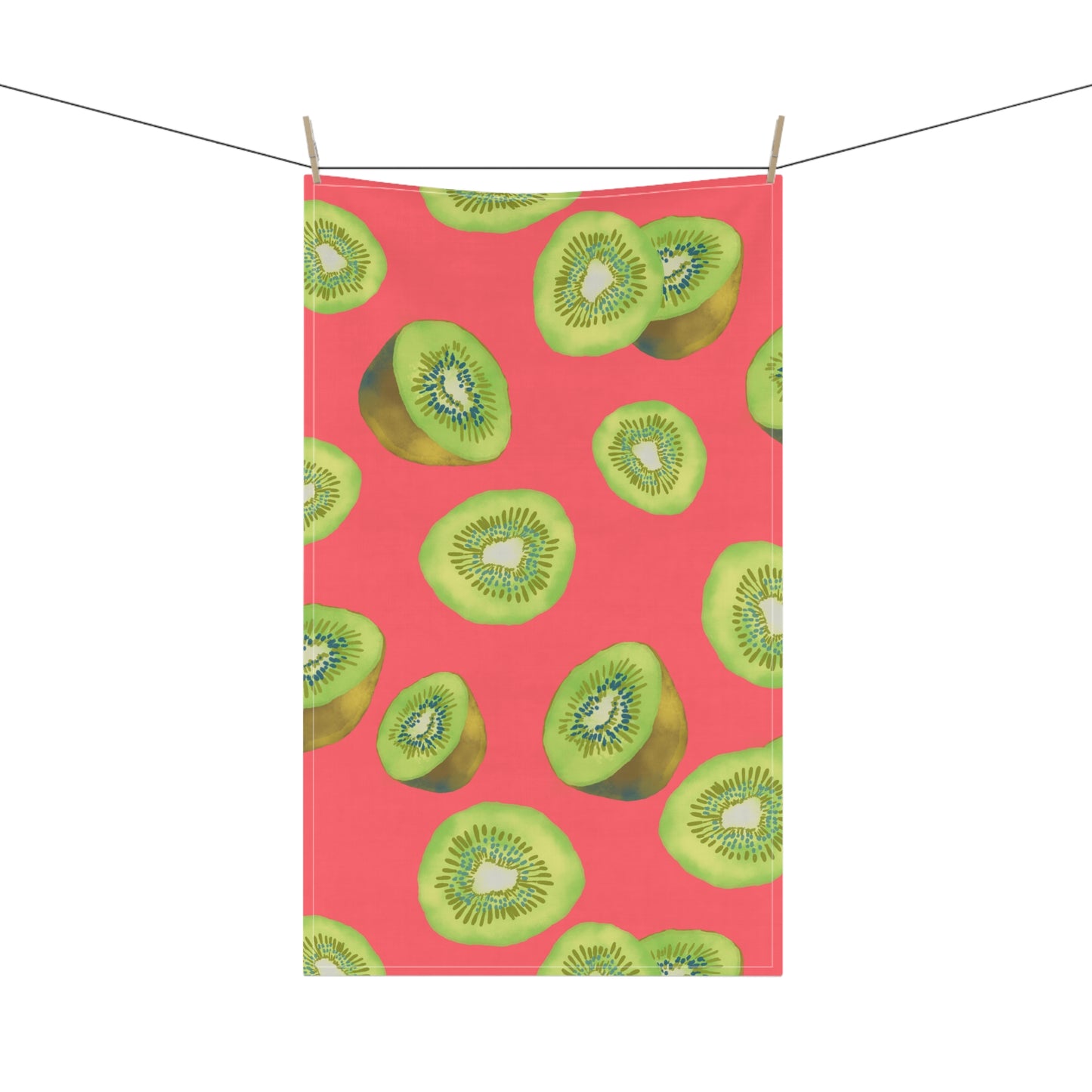 Vibrant Kiwi Print Tea Towels | Kitchen Decor, Gift for Foodies, Home Essentials, Summer & Housewarming Gift, Eco-Friendly Kitchen