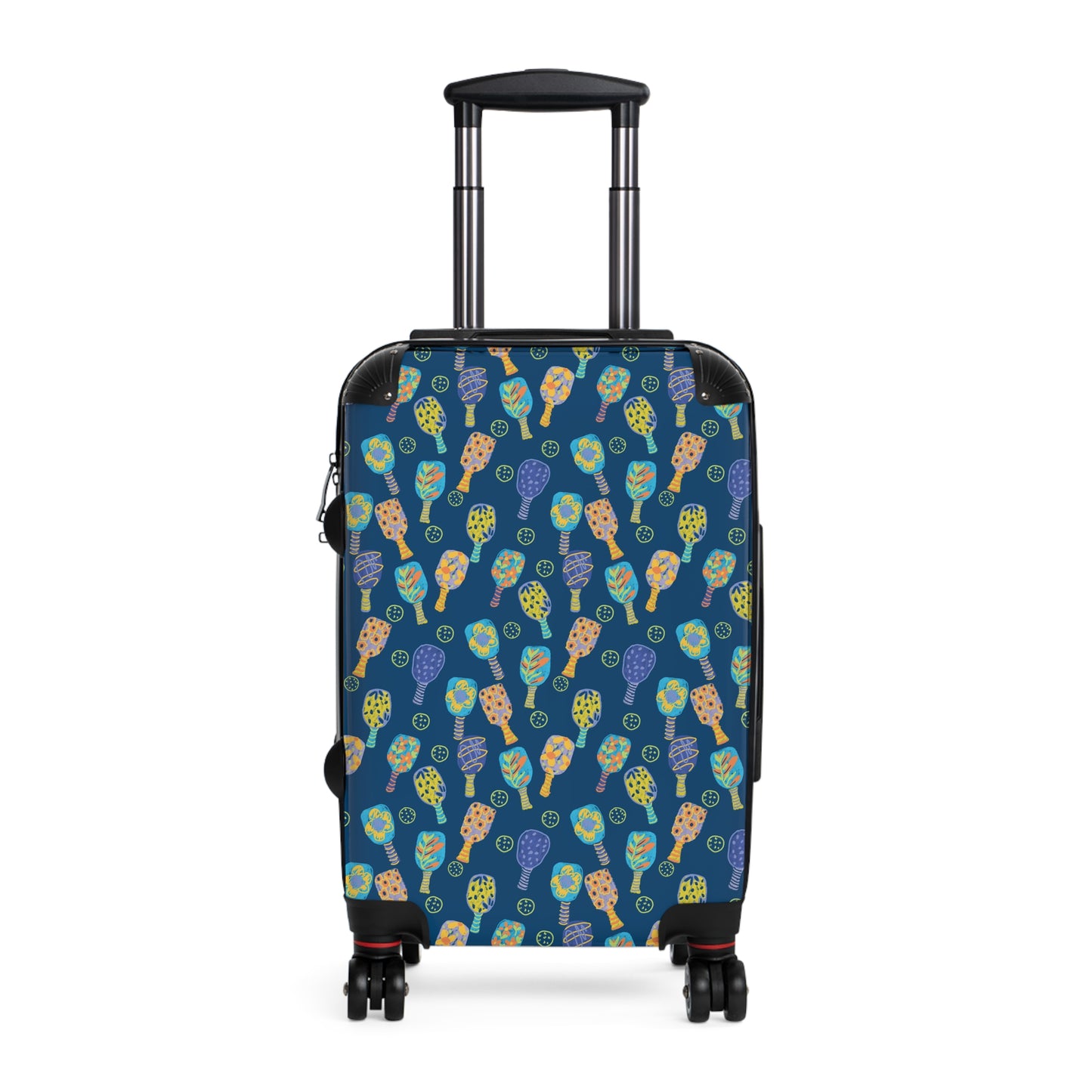Colorful Pickleball Paddle Pattern Luggage