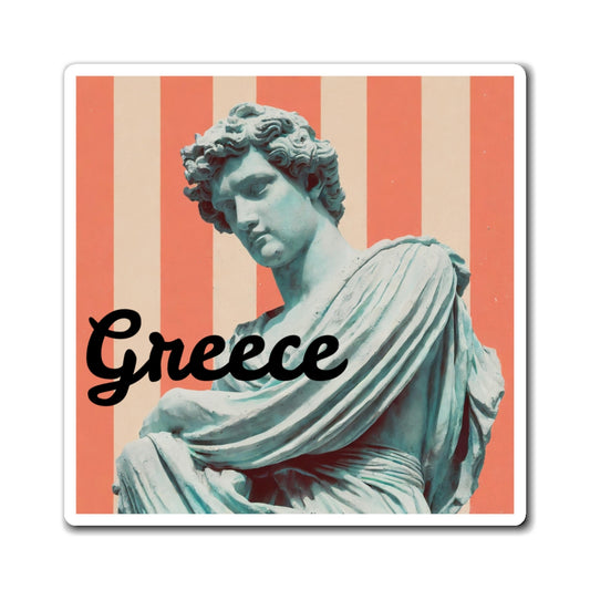 Greek Vintage Statue Magnet, Classical Art Decor, Home Fridge Magnet, Gift for Art Lovers, Retro Aesthetic