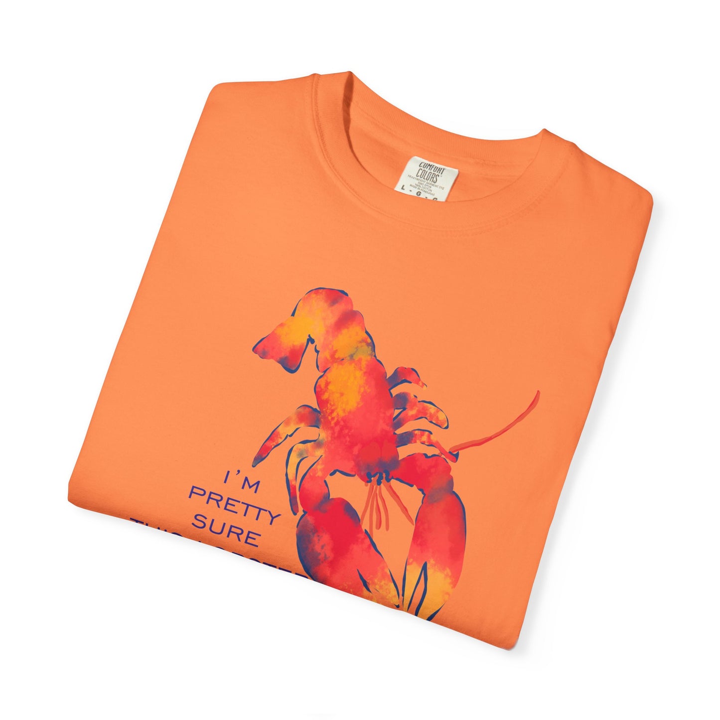 Lobster Flirting Graphic T-shirt — "This Lobster Is Flirting With Me" Beach Tee